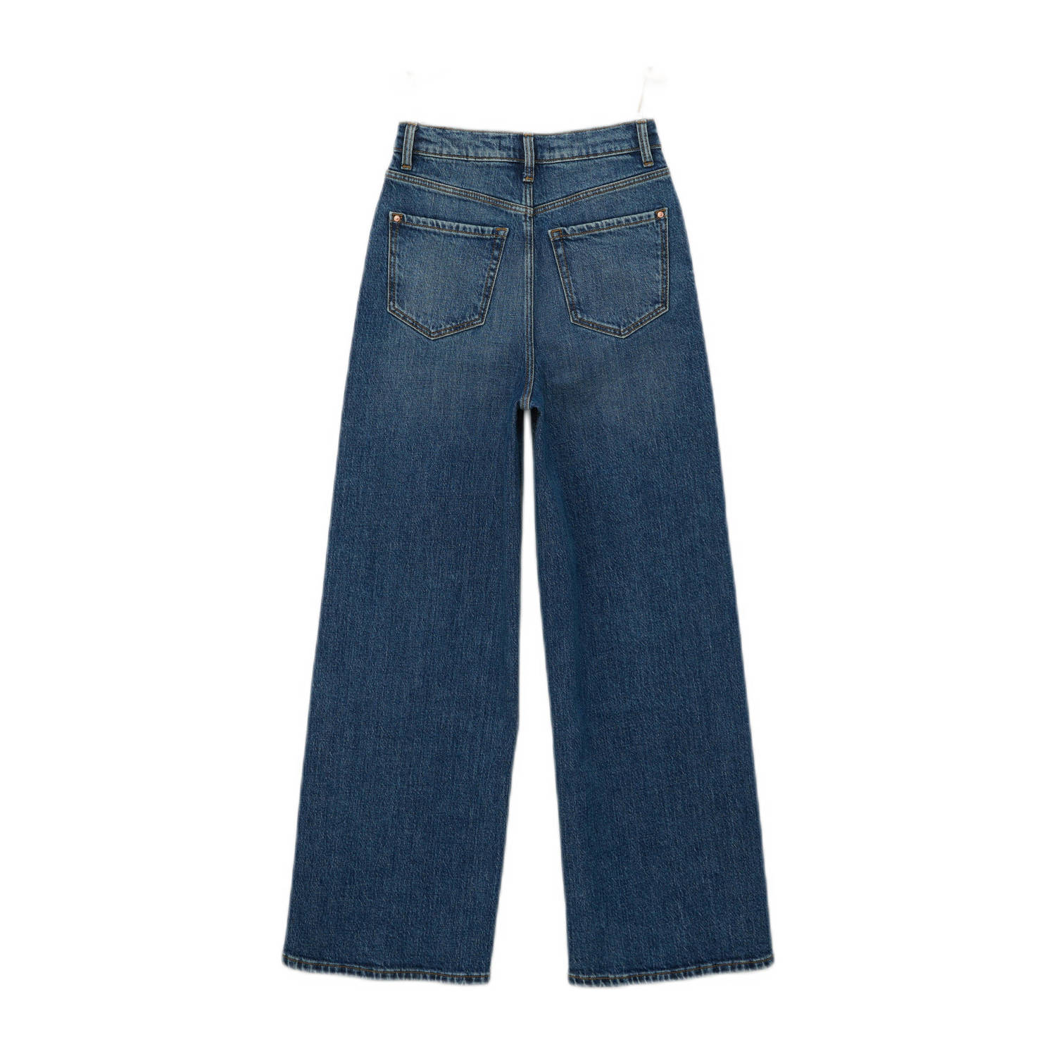 s.Oliver high waist wide leg jeans dark blue denim