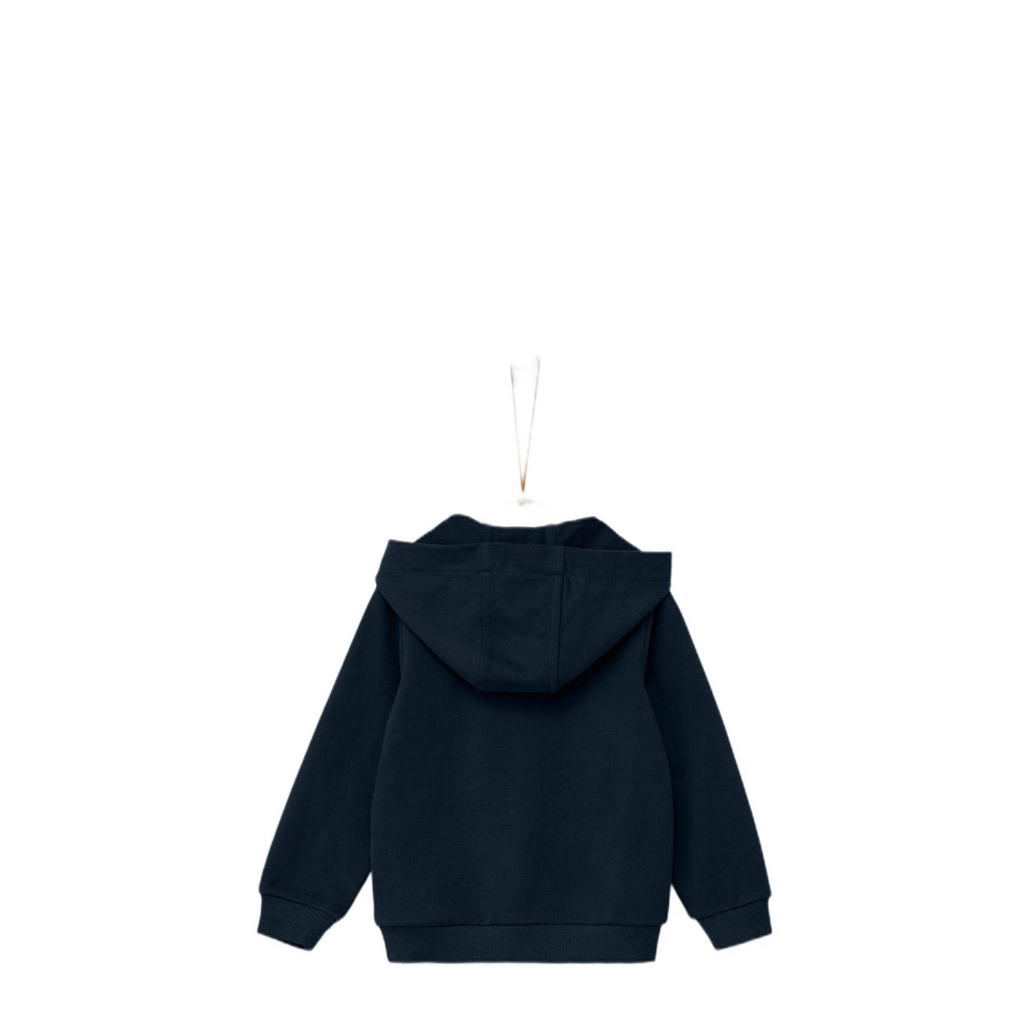 s.Oliver hoodie met printopdruk donkerblauw