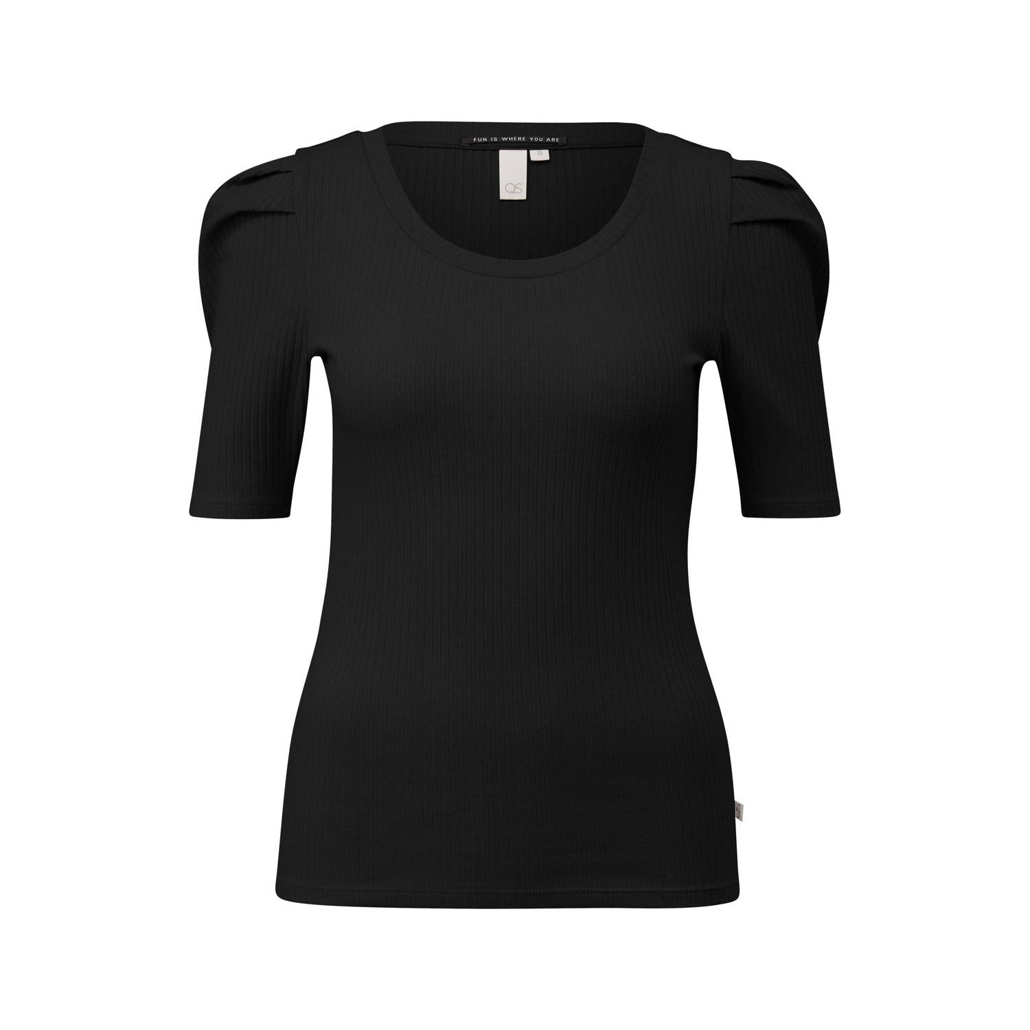Q S by s.Oliver jersey top zwart