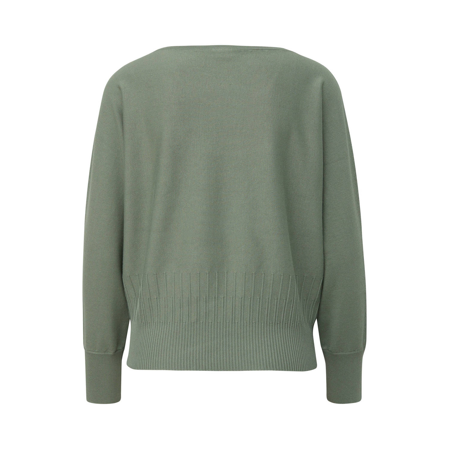 s.Oliver BLACK LABEL trui met textuur groen