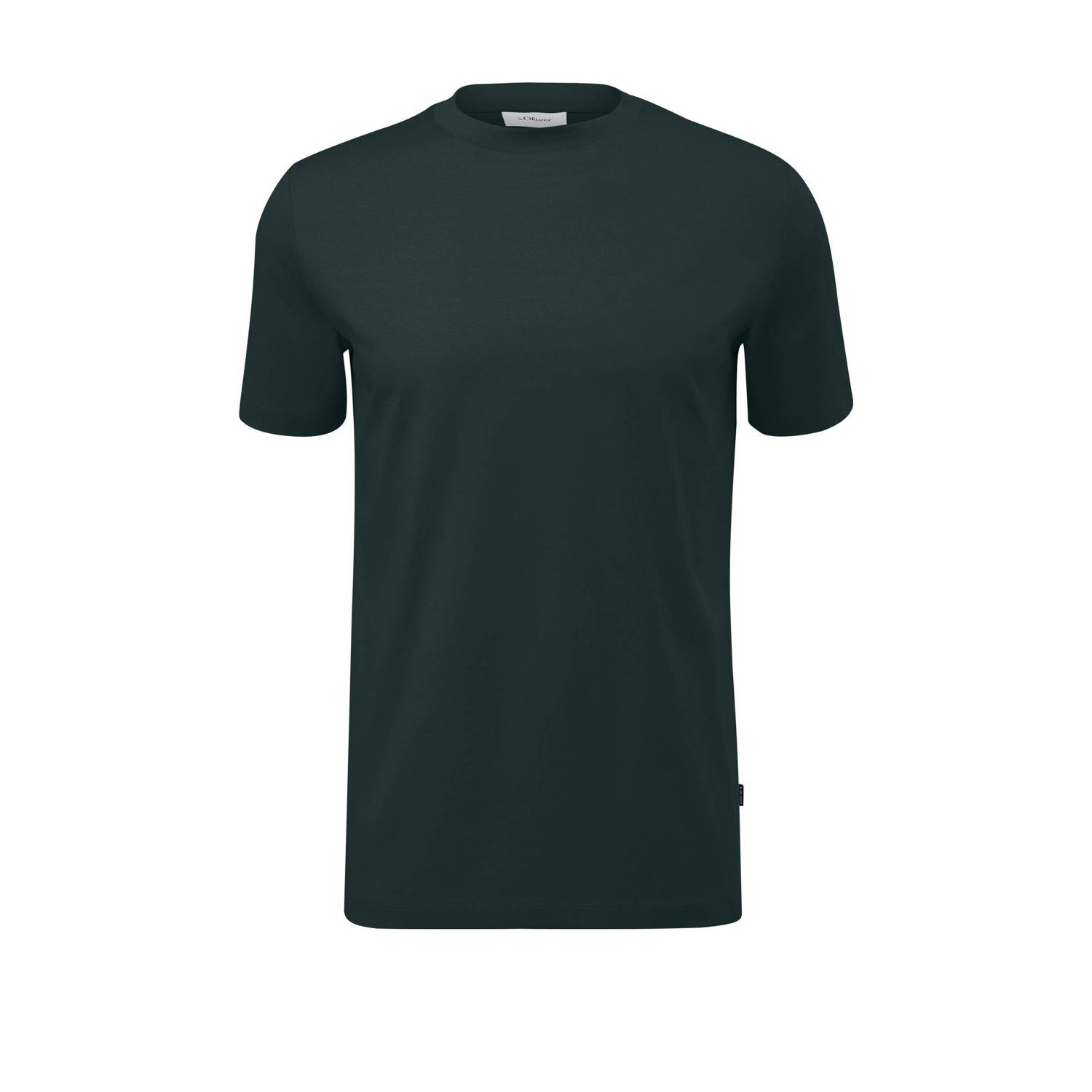 S.Oliver BLACK LABEL slim fit T-shirt donkergroen