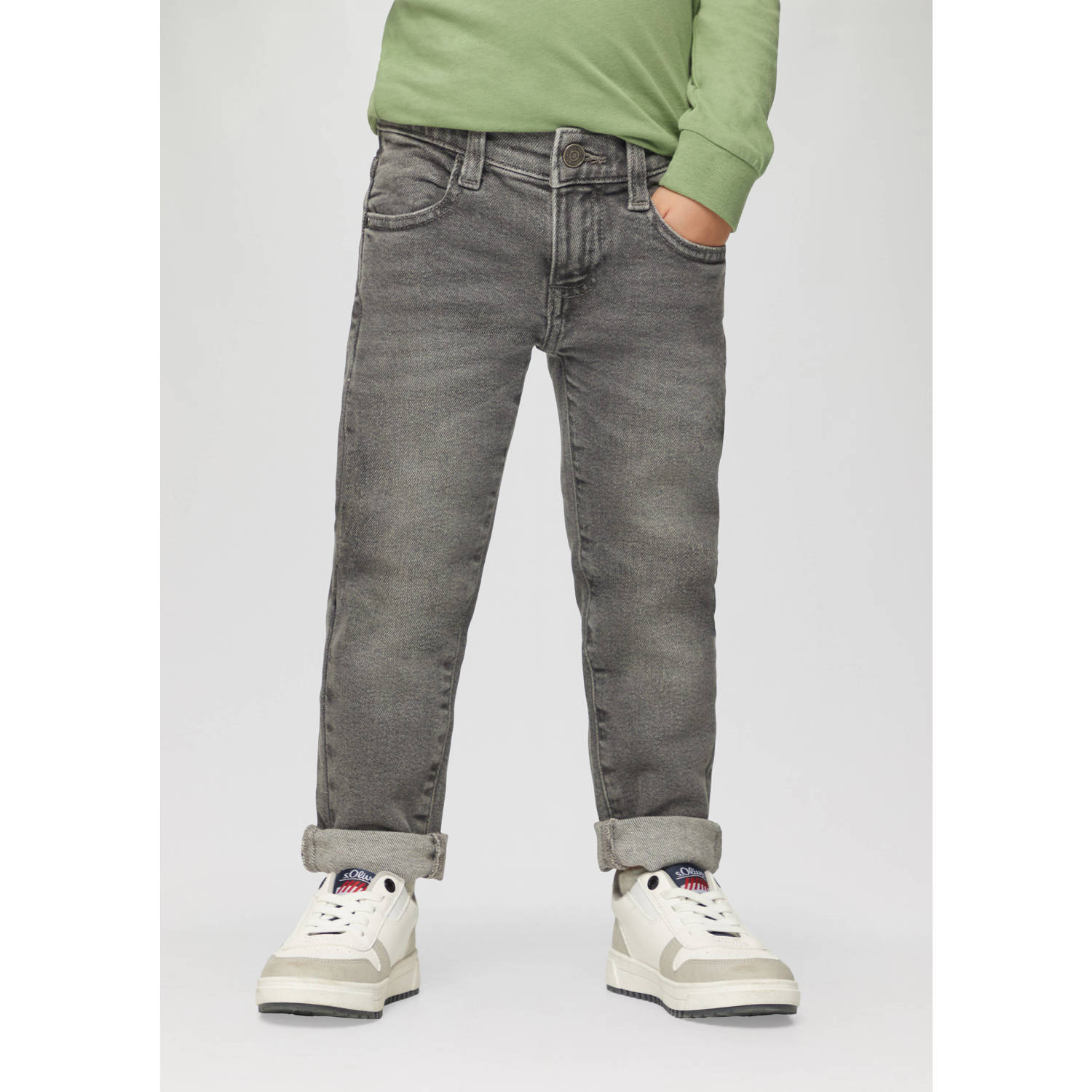 s.Oliver slim fit jeans grey denim
