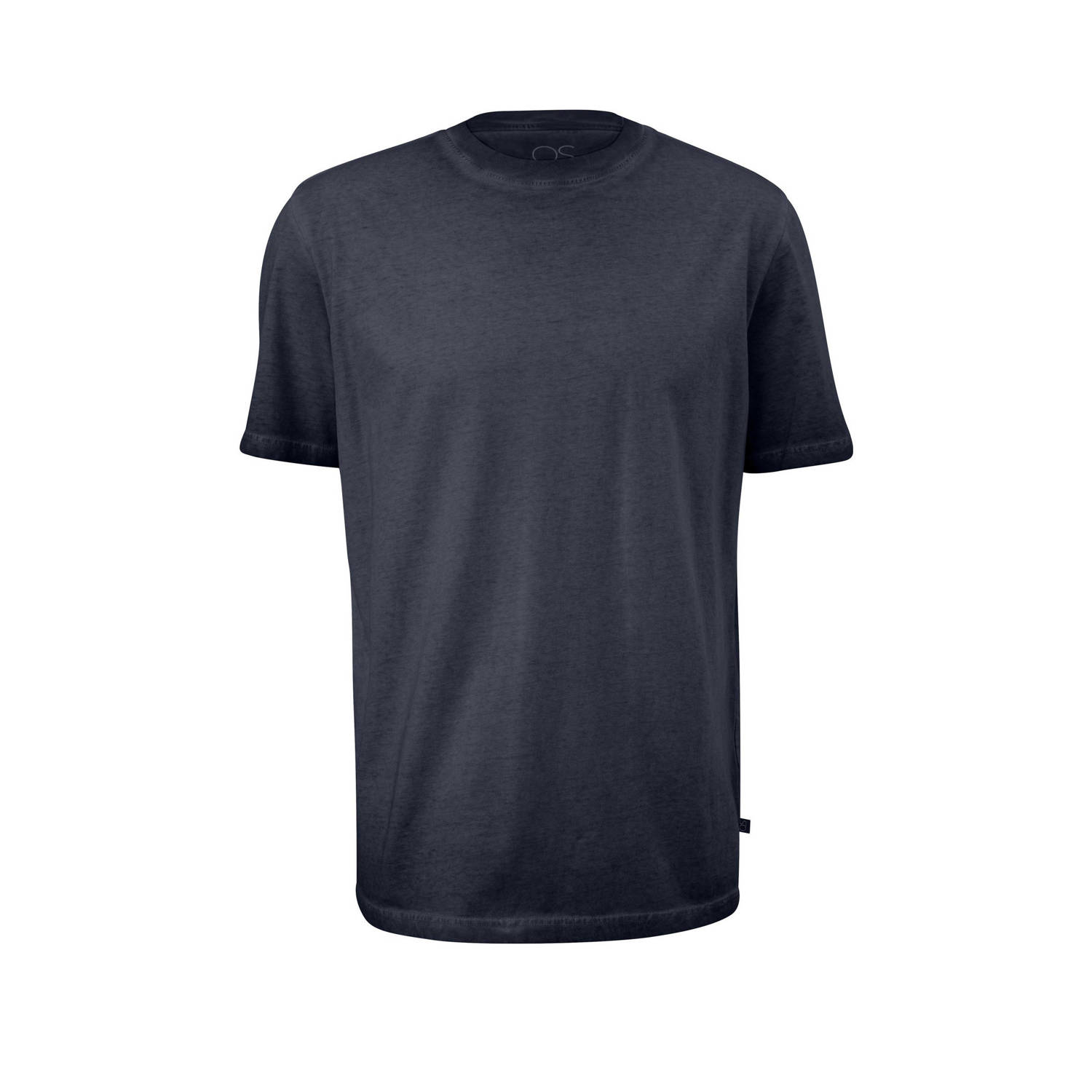 Q S by s.Oliver regular fit T-shirt donkerblauw