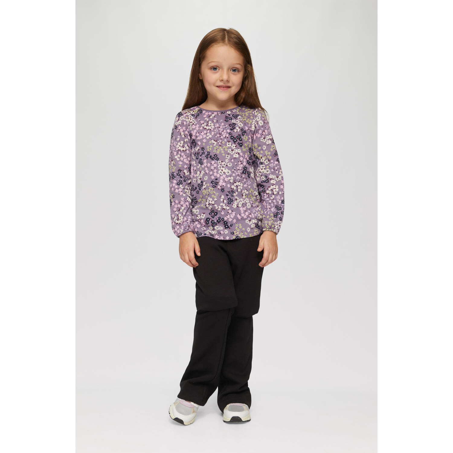 s.Oliver gebloemde longsleeve paars
