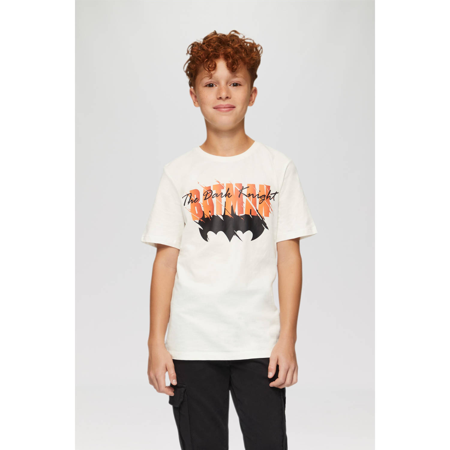 S.Oliver T-shirt met printopdruk wit Jongens Katoen Ronde hals Printopdruk 158 164