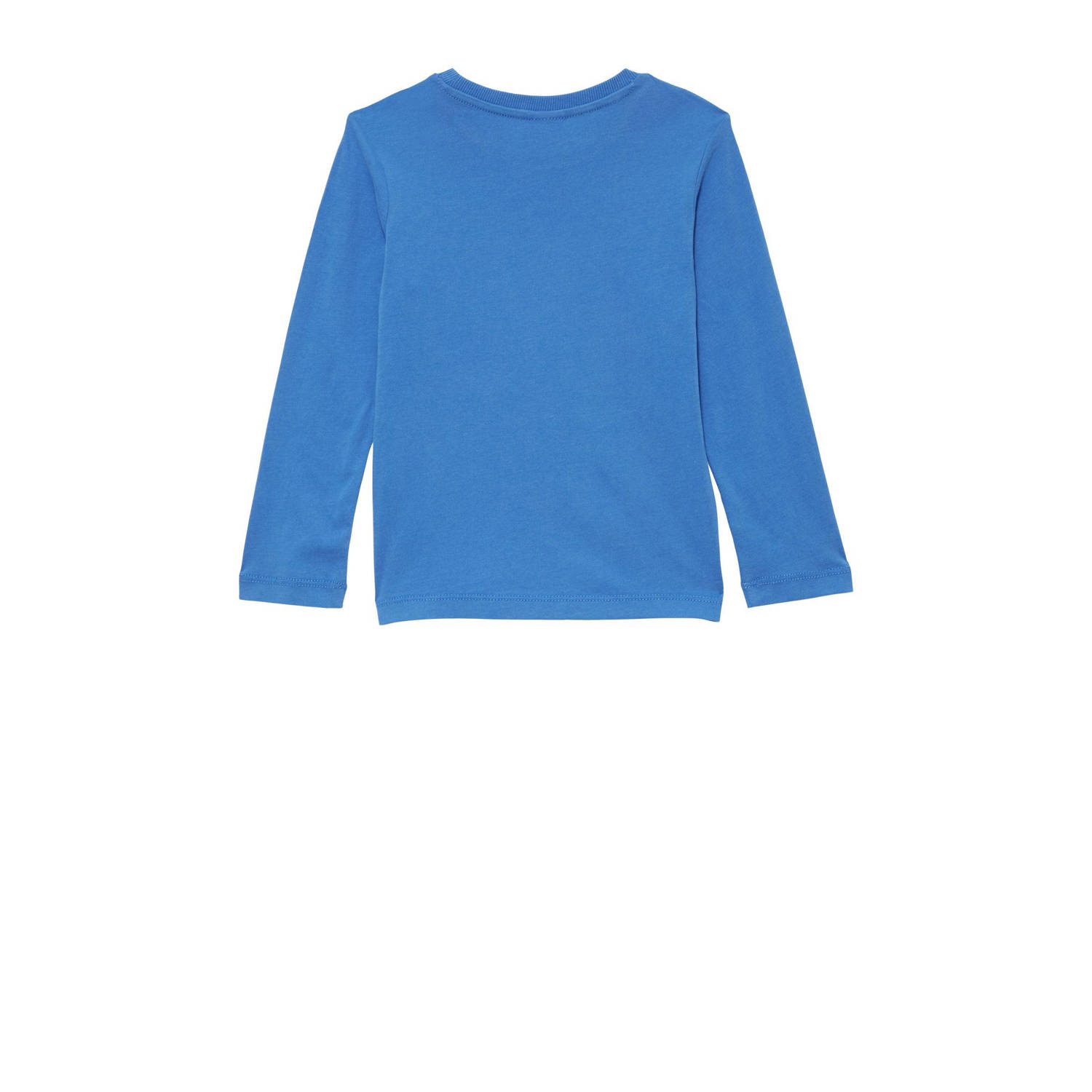 s.Oliver longsleeve met printopdruk blauw
