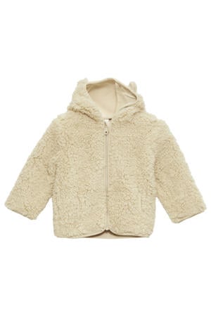 baby teddy tussenjas beige