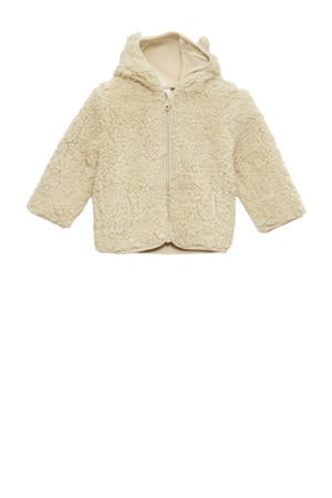 baby teddy tussenjas beige