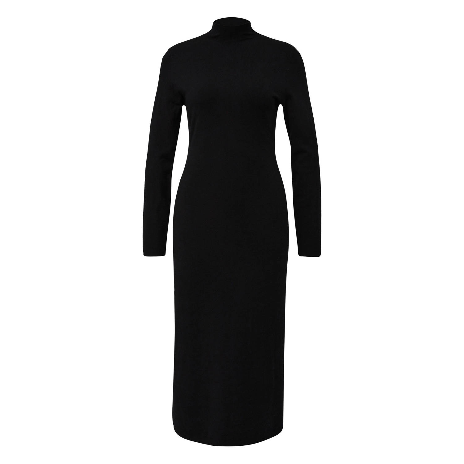 S.Oliver BLACK LABEL Gebreide jurk 3 4 lang met staande kraag
