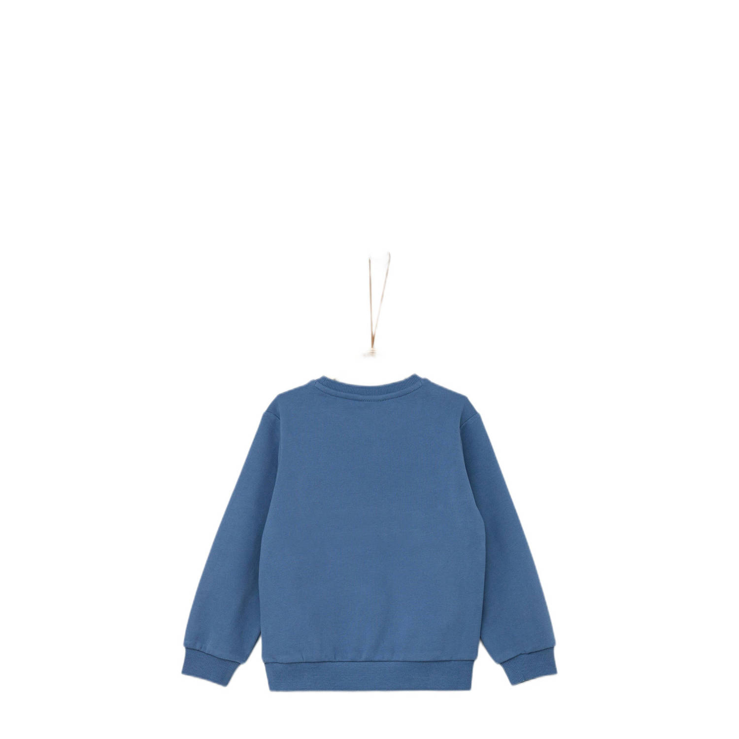 s.Oliver sweater met tekst lichtblauw