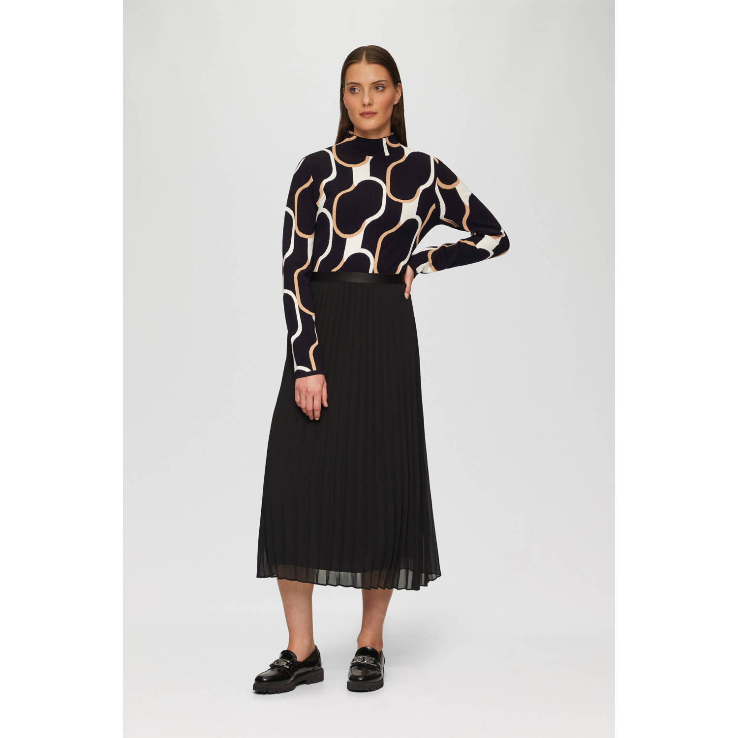 s.Oliver BLACK LABEL gebreide trui zwart