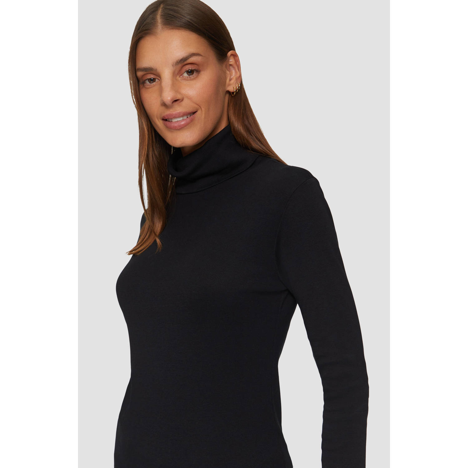 Q S by s.Oliver top zwart