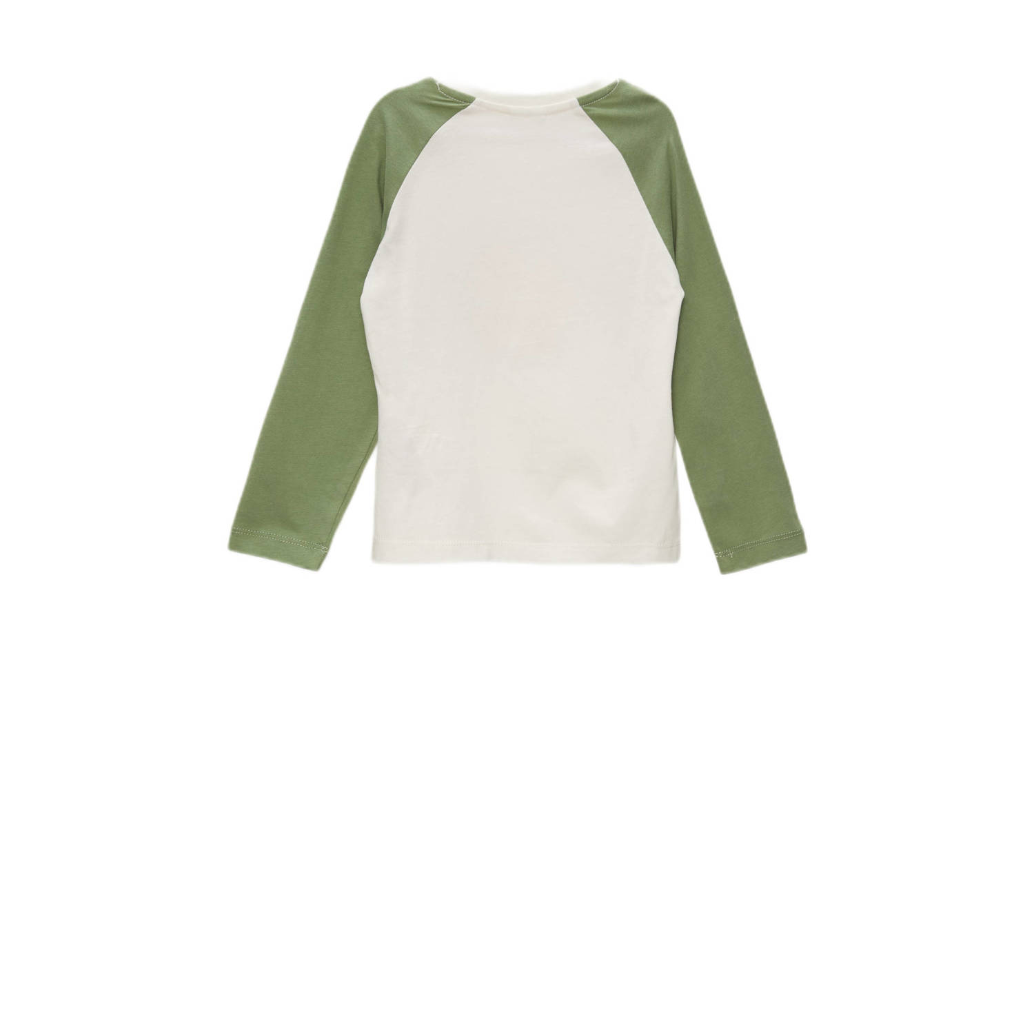 s.Oliver longsleeve met printopdruk groen