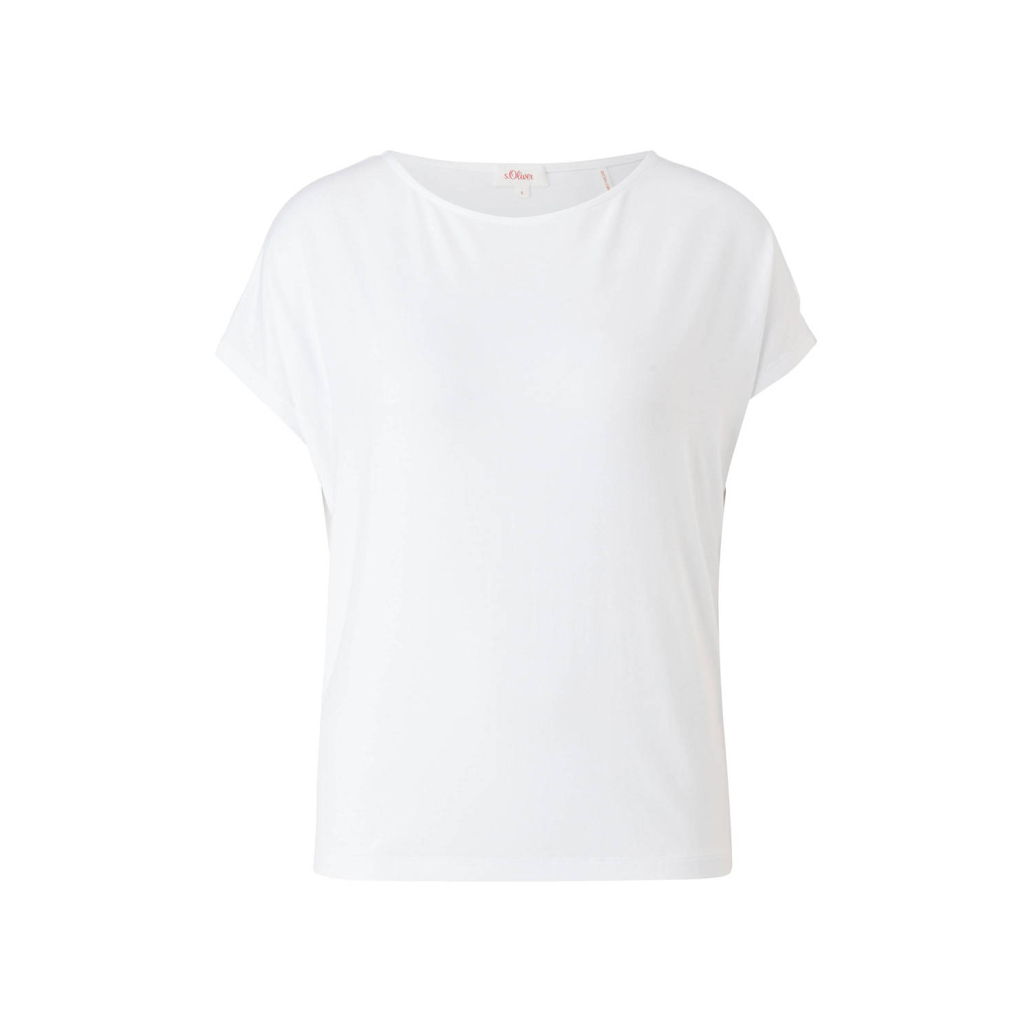 S.Oliver RED LABEL T-shirt van viscosemix met ronde hals