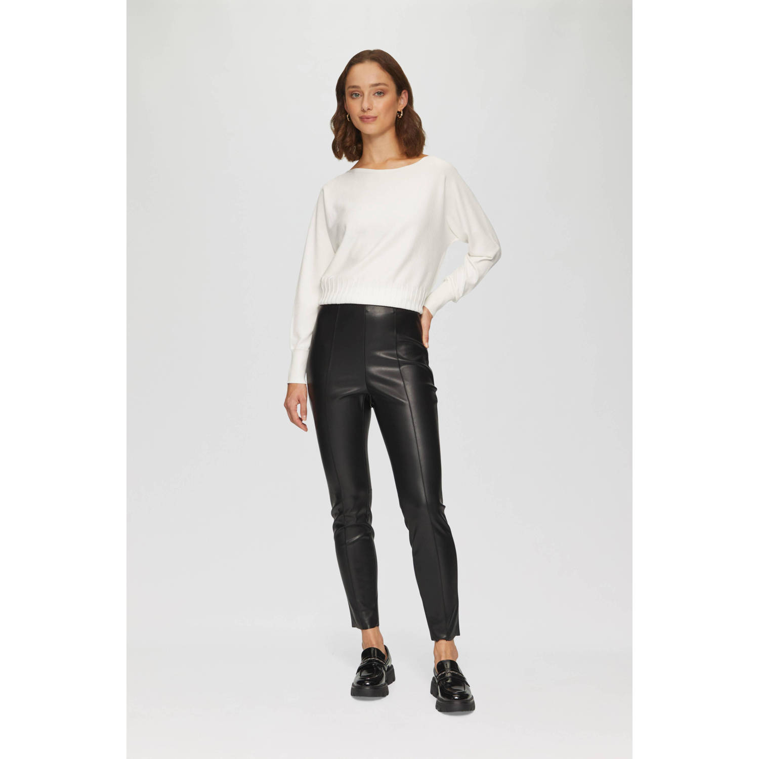 S.Oliver BLACK LABEL high waist skinny tregging zwart