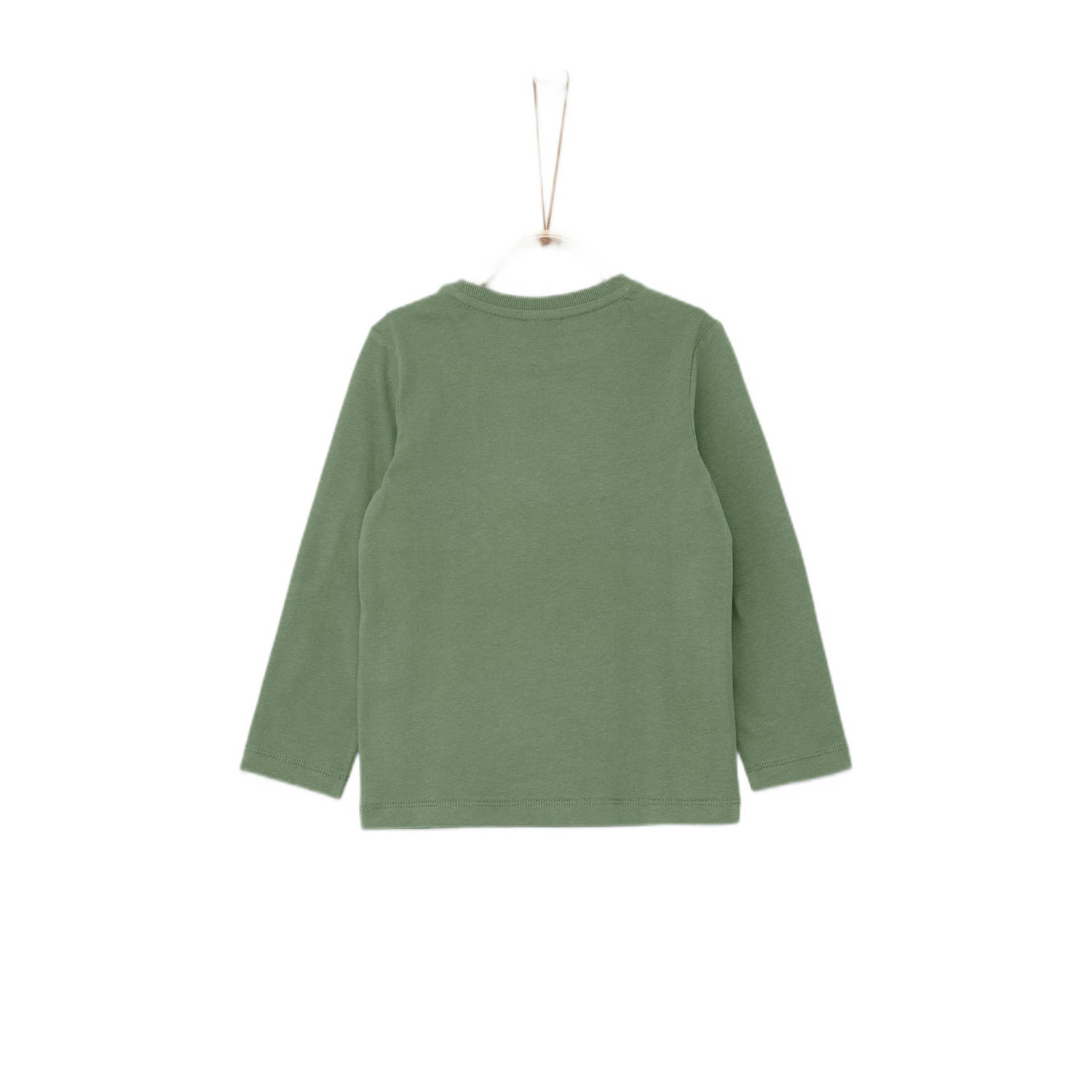 s.Oliver longsleeve met printopdruk groen