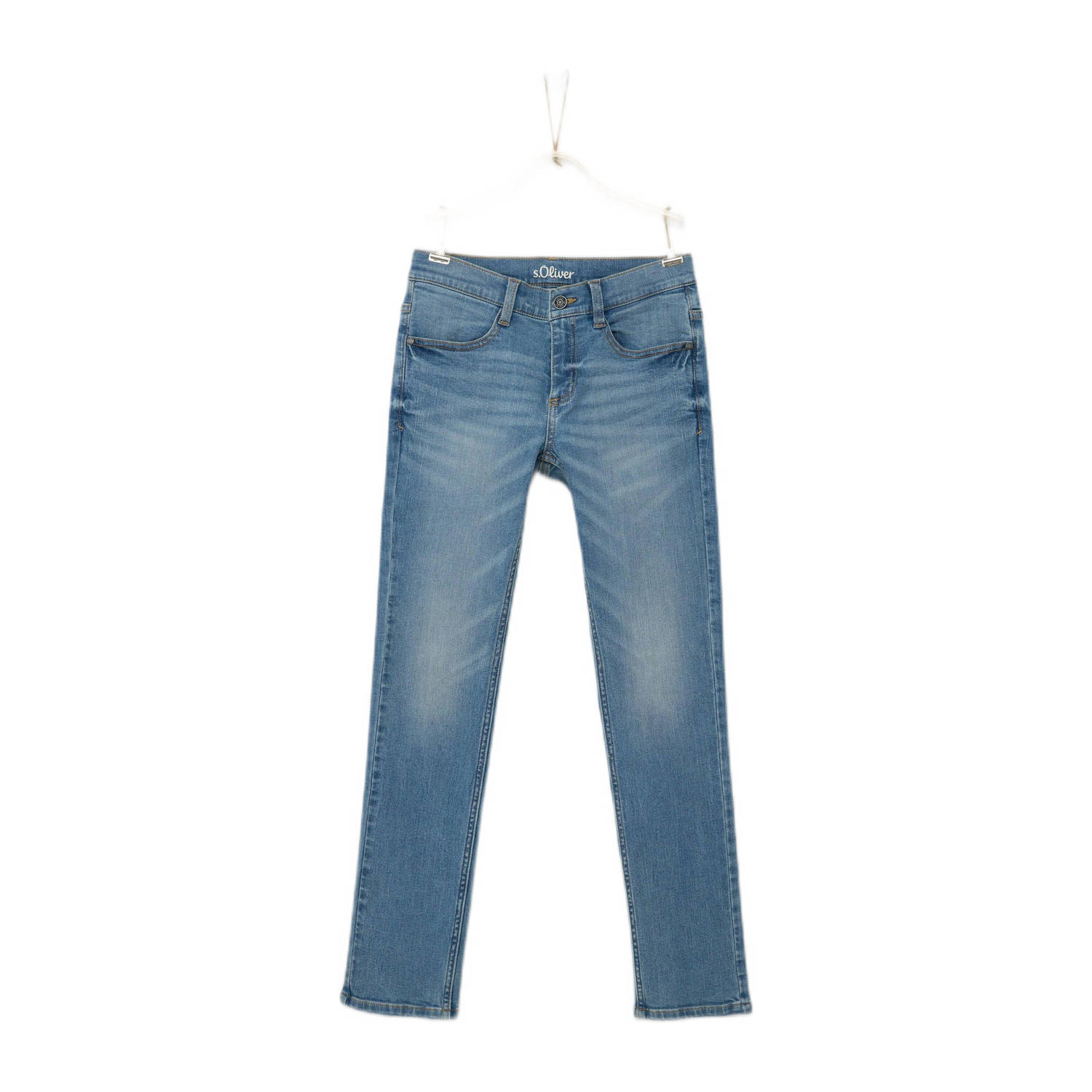 S.Oliver regular fit jeans light blue denim Blauw 134