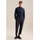 Seidensticker slim fit strijkvrij overhemd donkerblauw