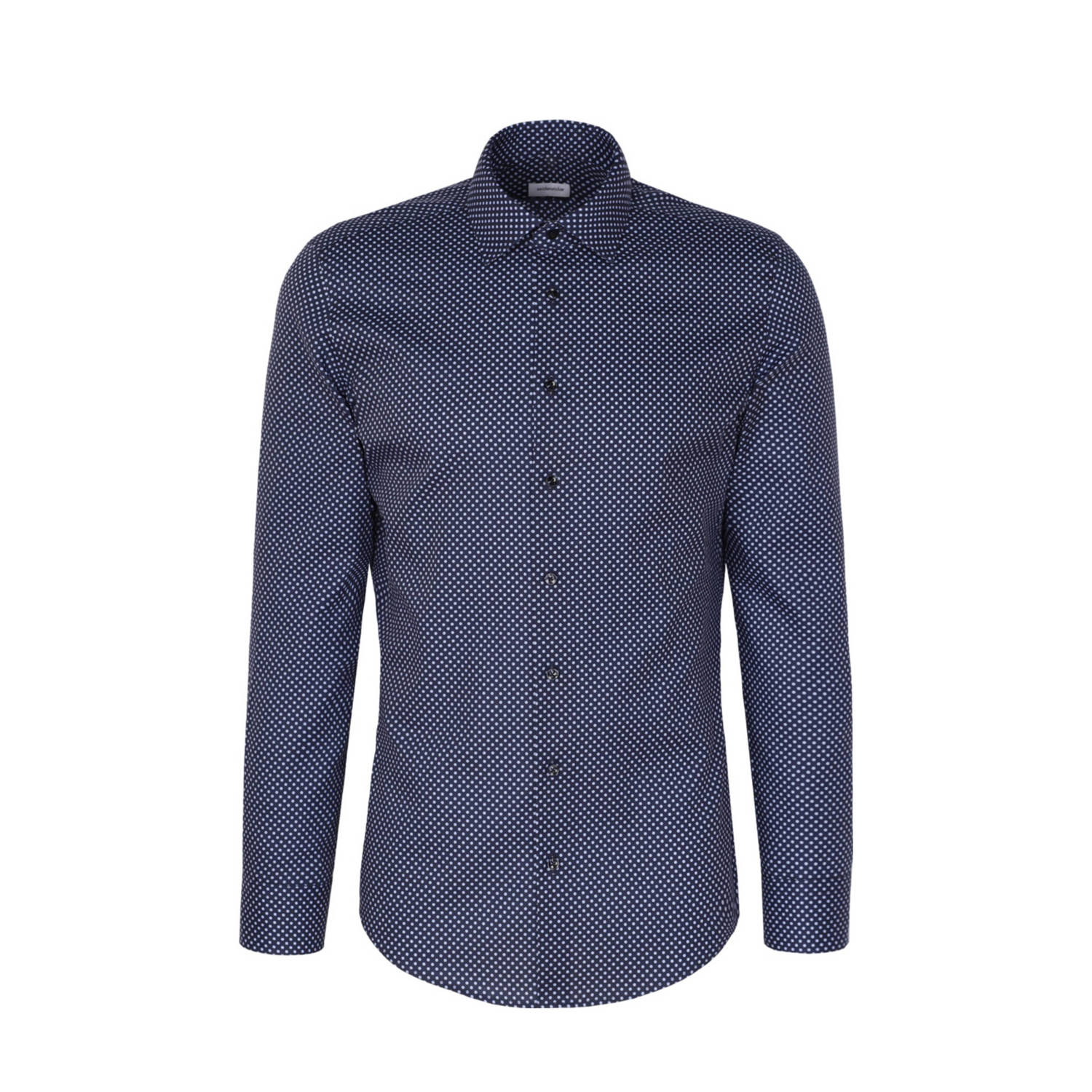 Seidensticker casual overhemd donkerblauw