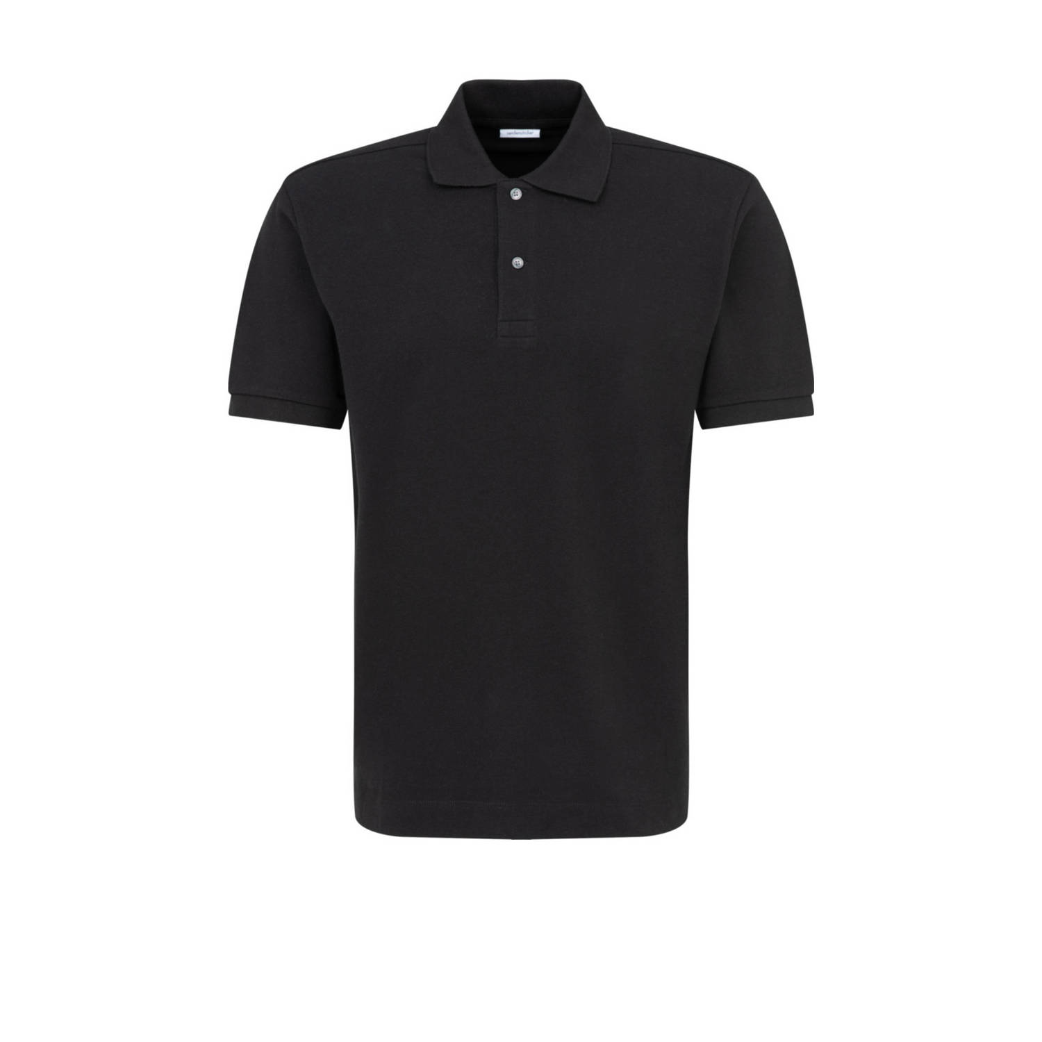 Seidensticker regular fit polo zwart