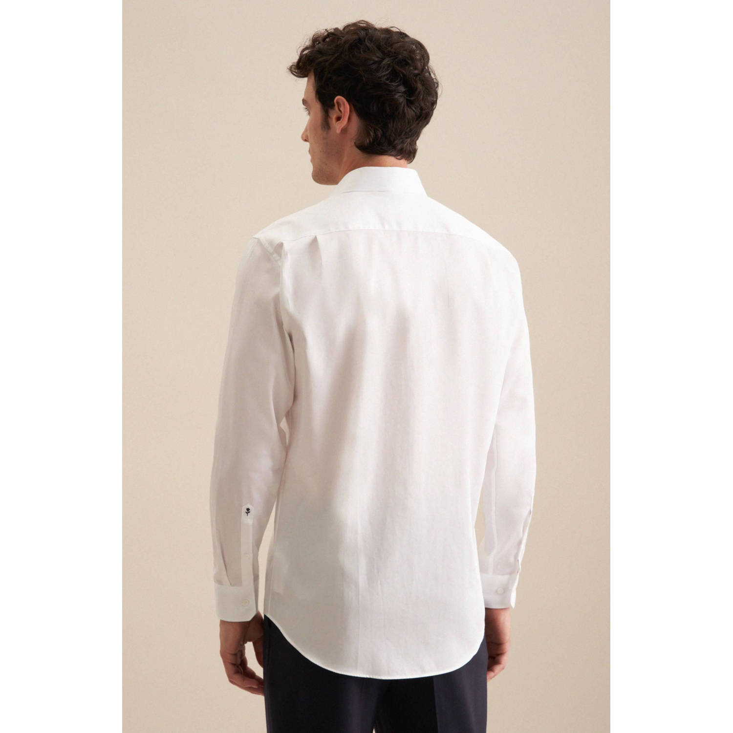 Seidensticker regular fit overhemd wit