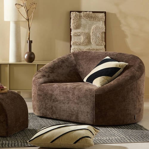 NOUS Living fauteuil Marseille - donkerbruin