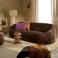 NOUS Living 3-zitsbank Marseille - donkerbruin