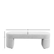 thumbnail: NOUS Living eetkamerbank Nice 180 cm