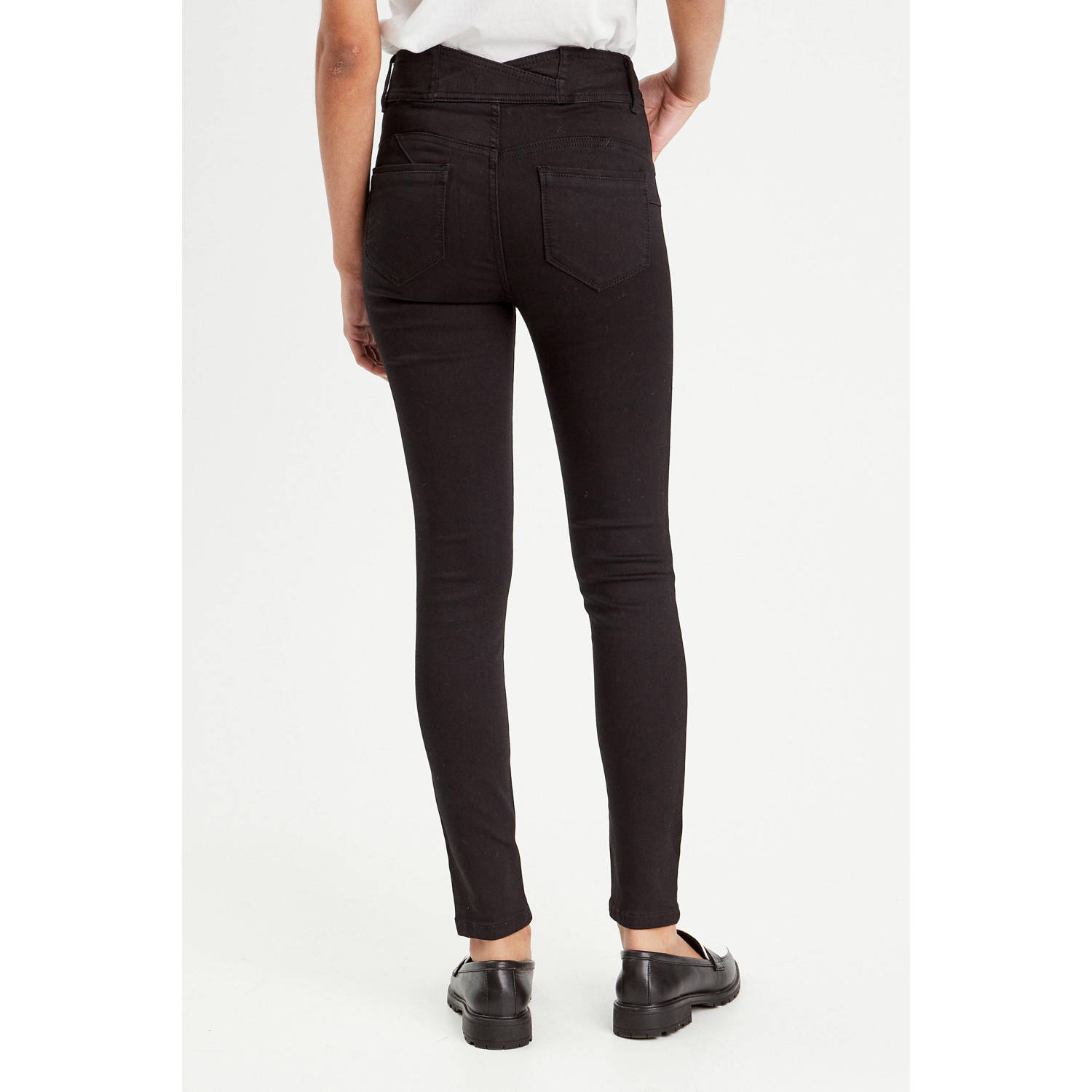 Cache skinny jeans black denim