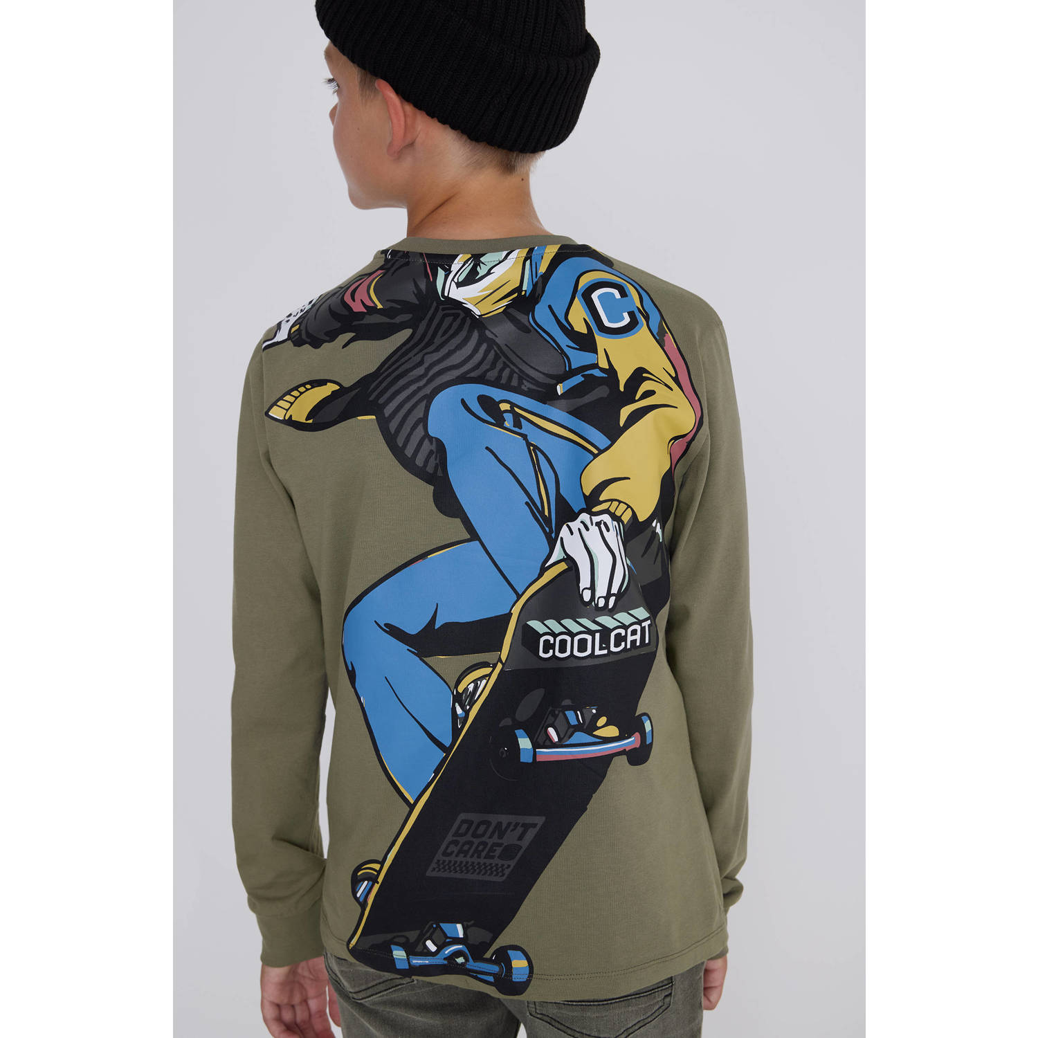 Coolcat Longsleeve T-shirt Tommy met Skaterboy Print