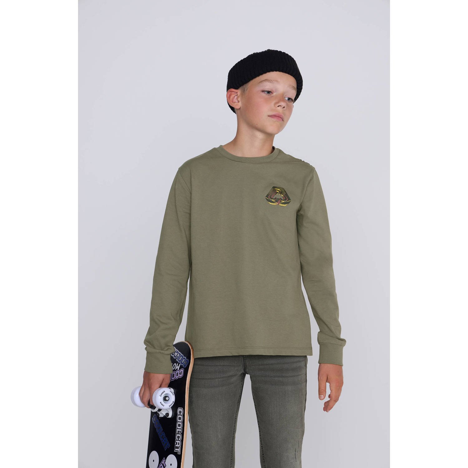 Coolcat Longsleeve T-shirt Tommy met Skaterboy Print