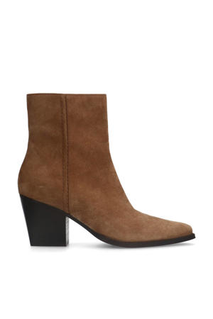 suède enkellaarzen beige