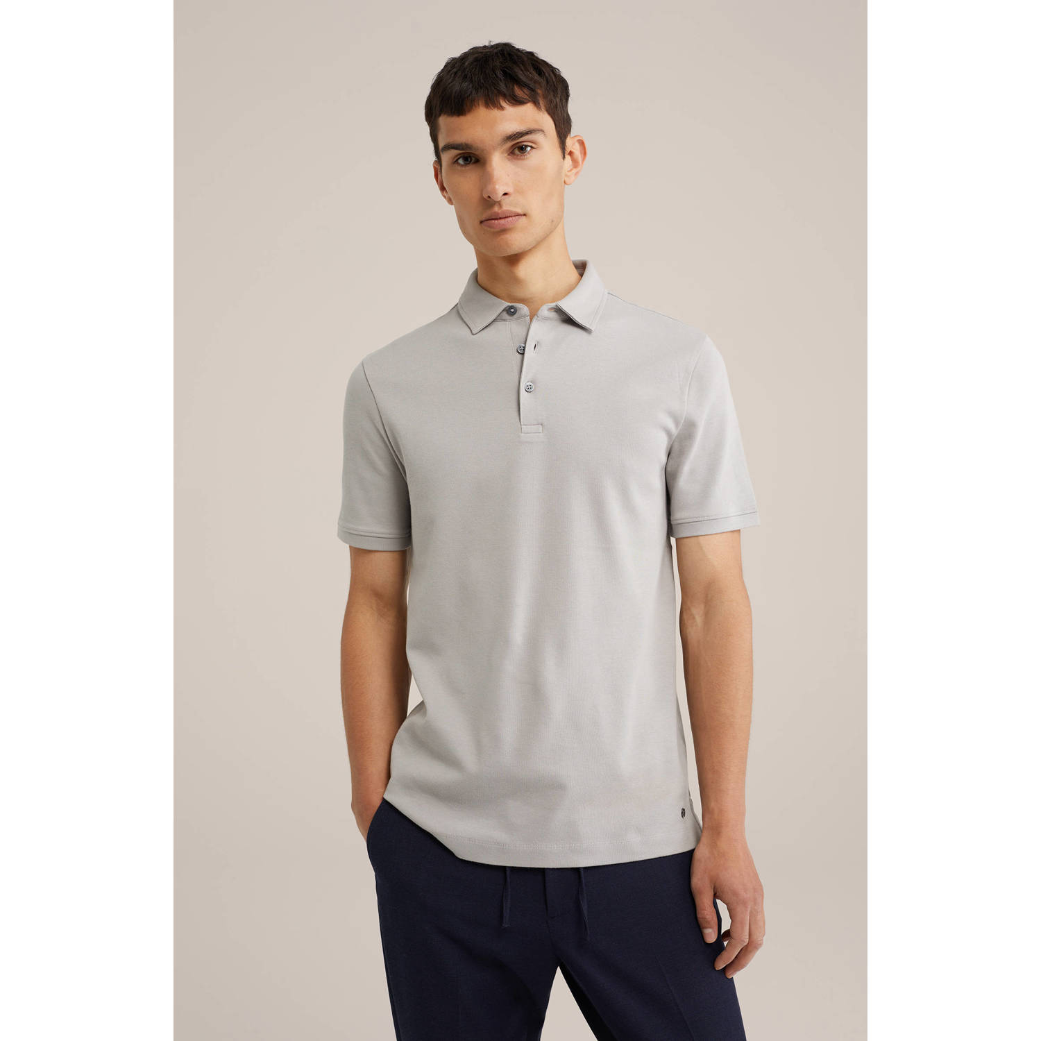 WE Fashion polo mouse grey