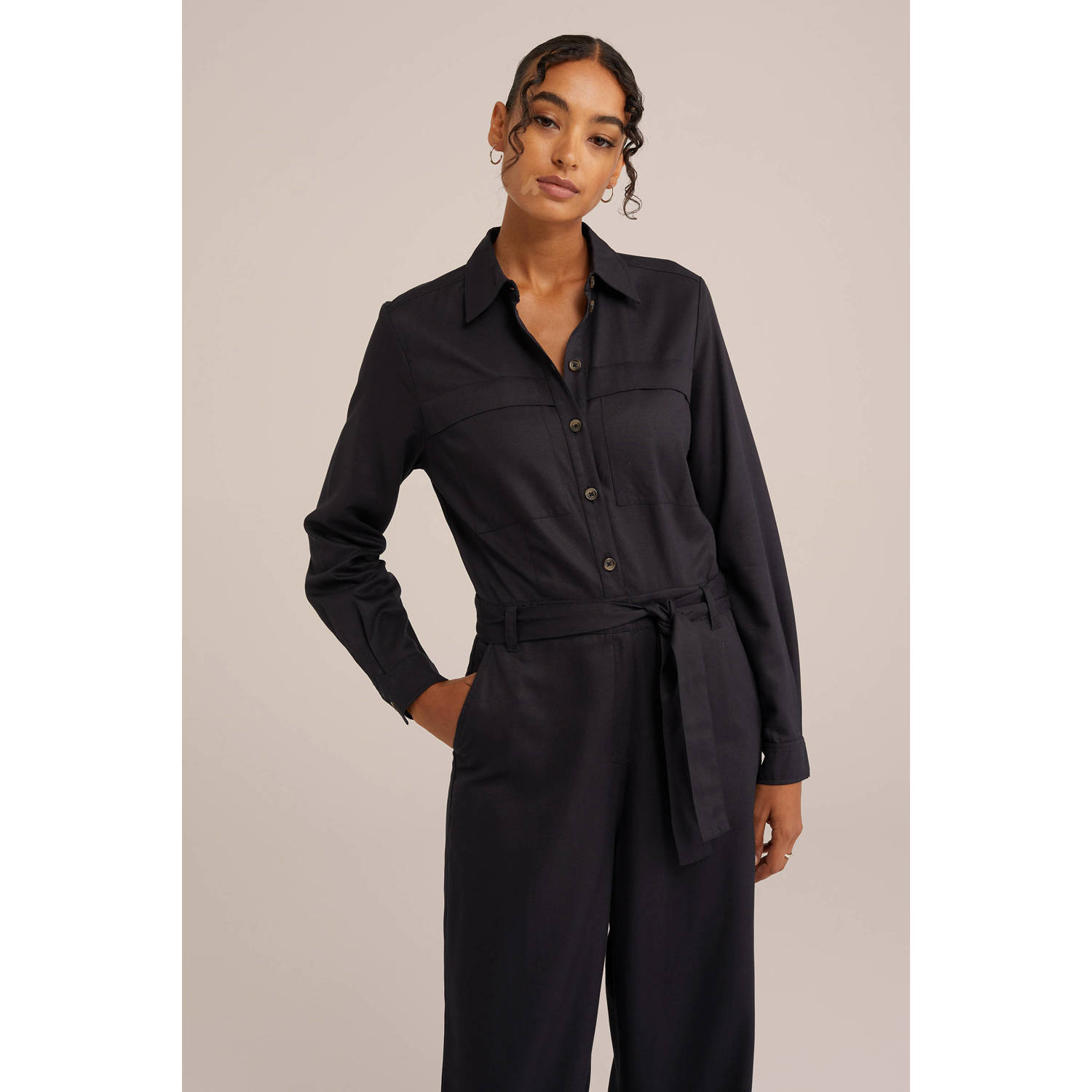 WE Fashion jumpsuit zwart