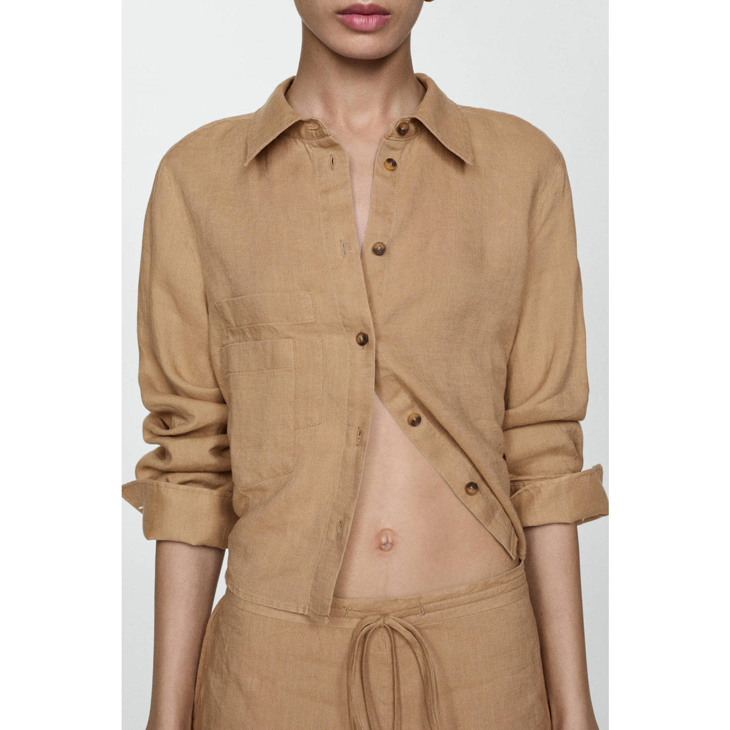 Mango blouse camel