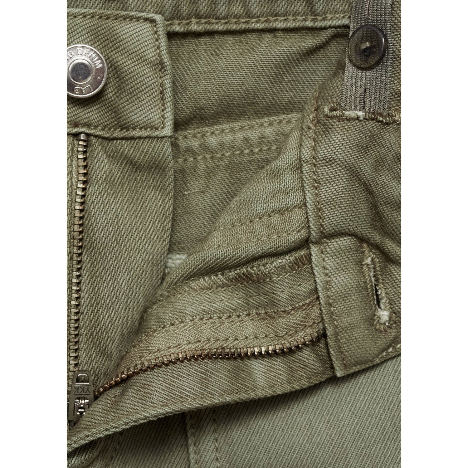 Mango Kids wide leg jeans beige kaki
