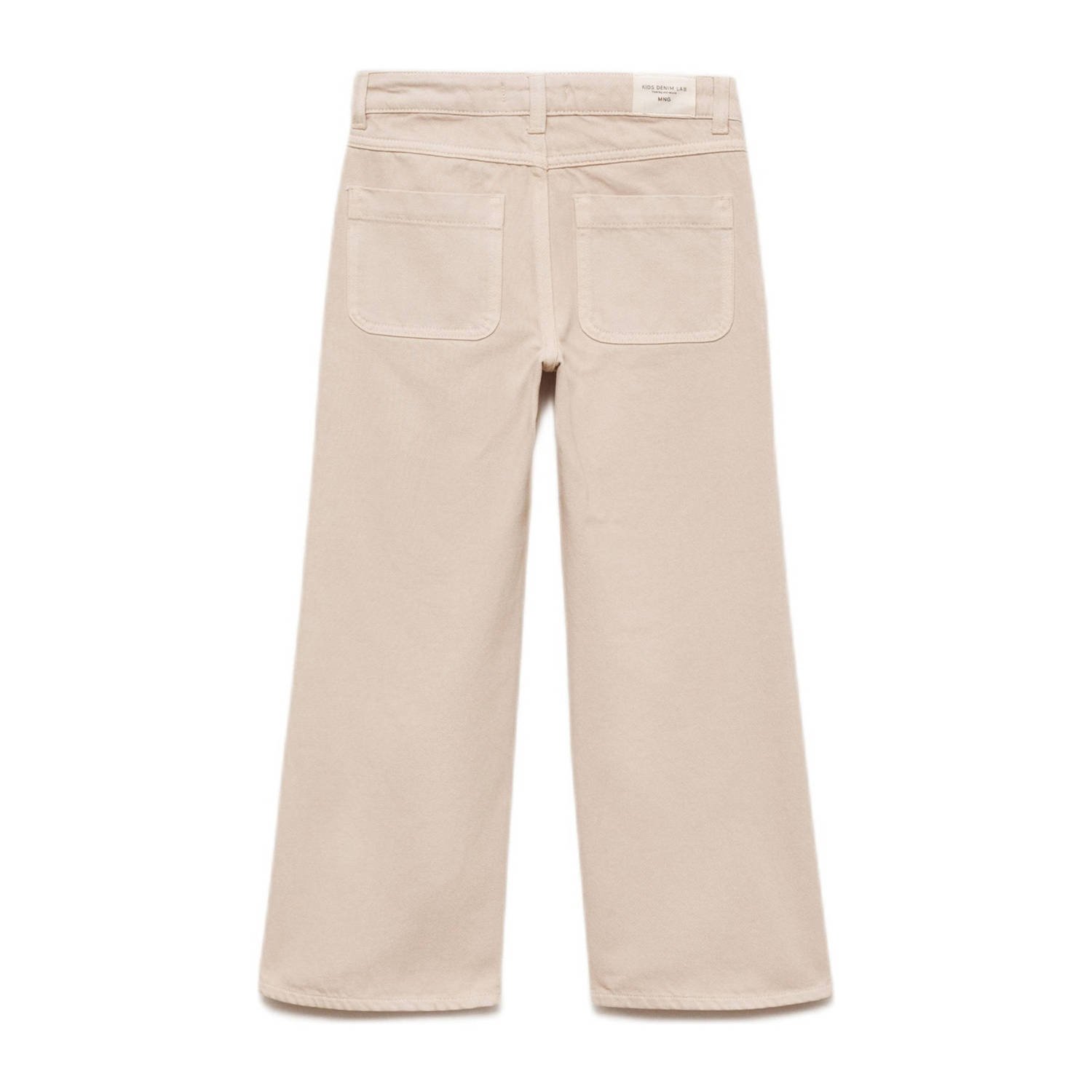 Mango Kids wide leg jeans pastelbruin