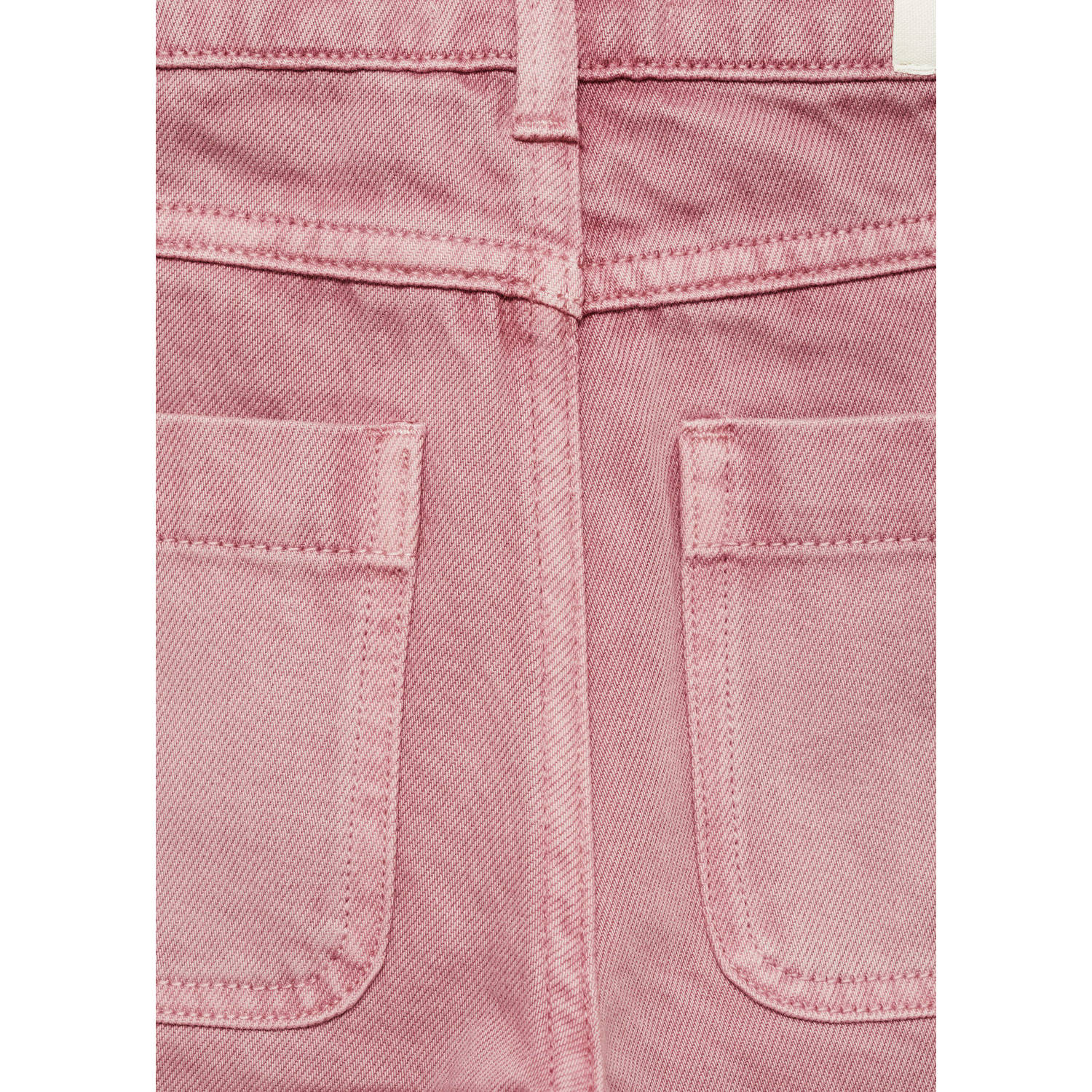 Mango Kids wide leg jeans roze