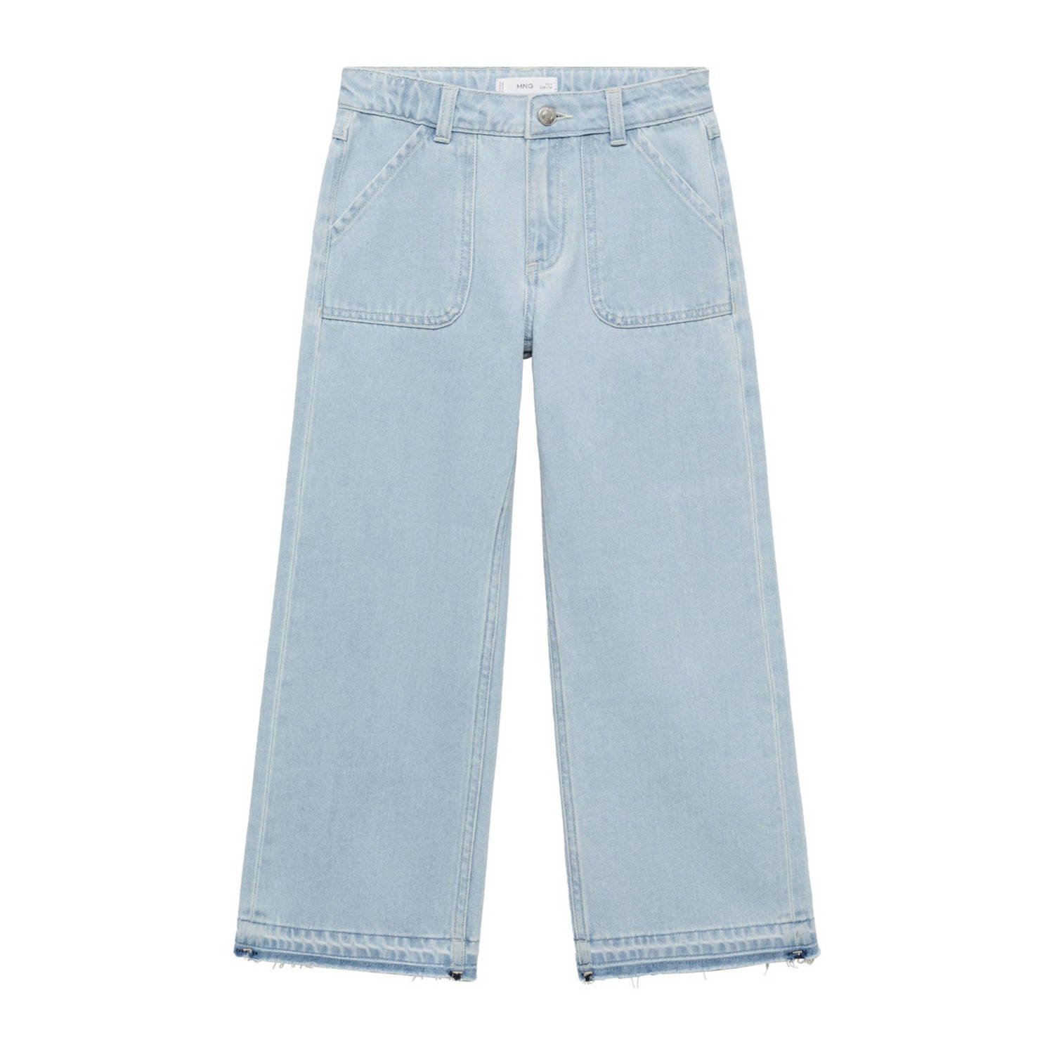 Mango Kids wide leg jeans changeant blauw