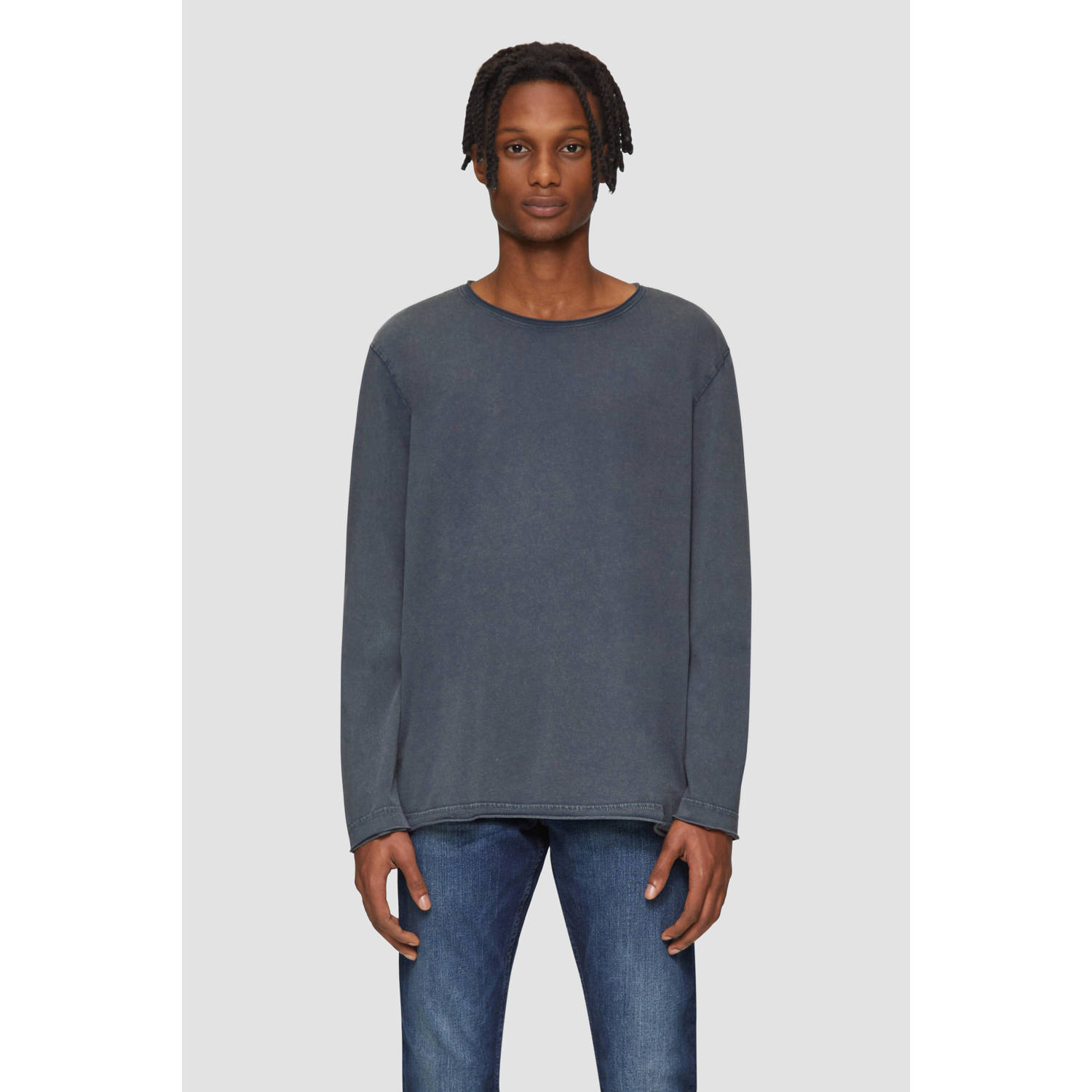 Q S by s.Oliver longsleeve grijsblauw
