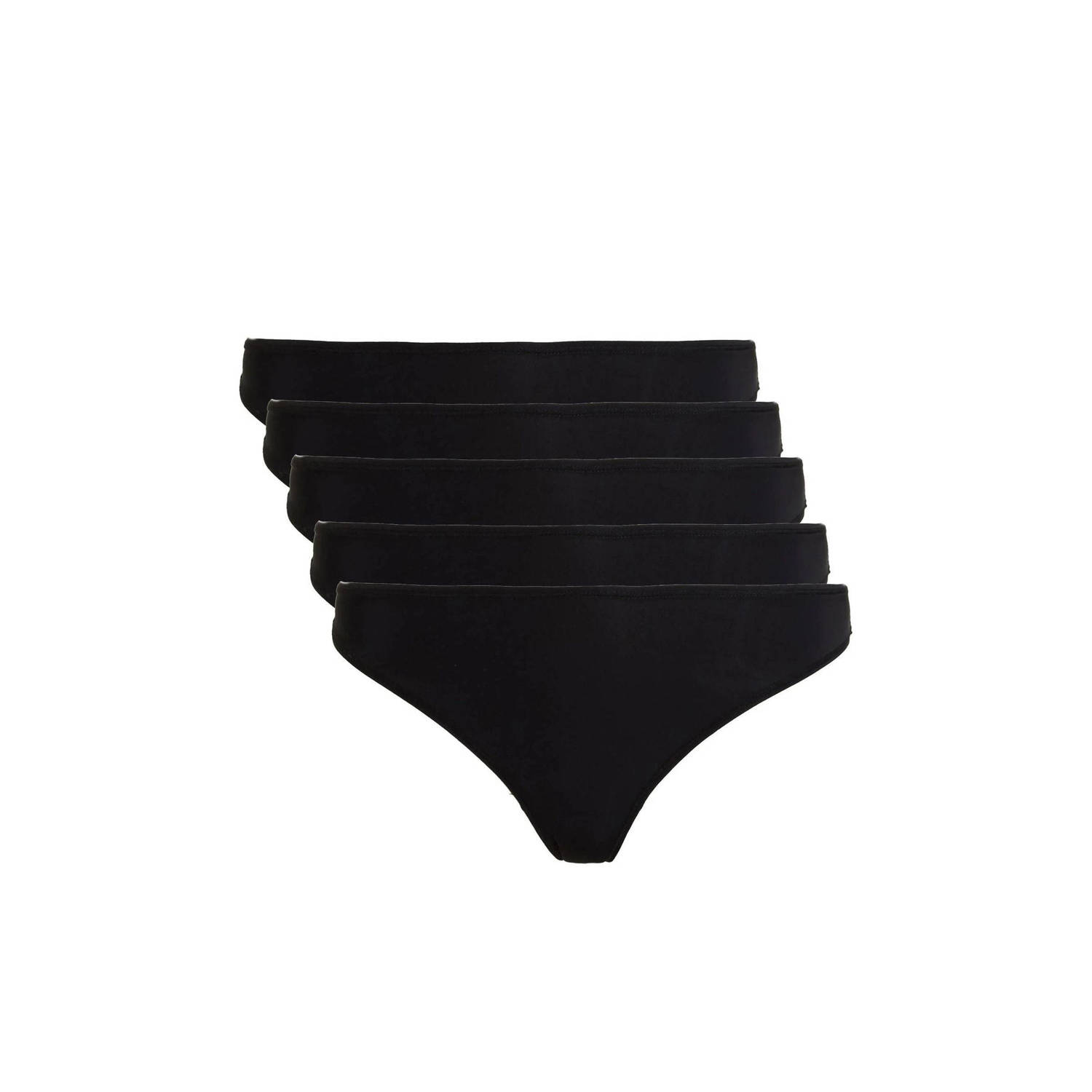 Dorina string Amaris (set van 5) zwart