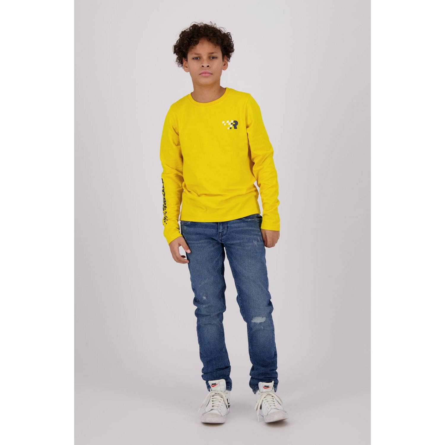 Raizzed longsleeve Homer met tekst geel