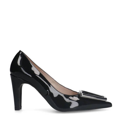 Manfield lakleren pumps zwart afbeelding