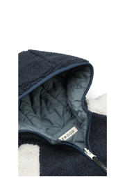 thumbnail: Liewood reversible gewatteerde winterjas Jackson blauw/wit