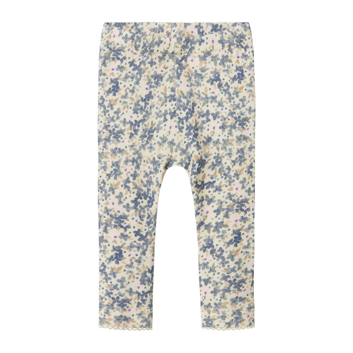 Name it BABY gebloemde legging beige roze blauw Meisjes Stretchkatoen 56