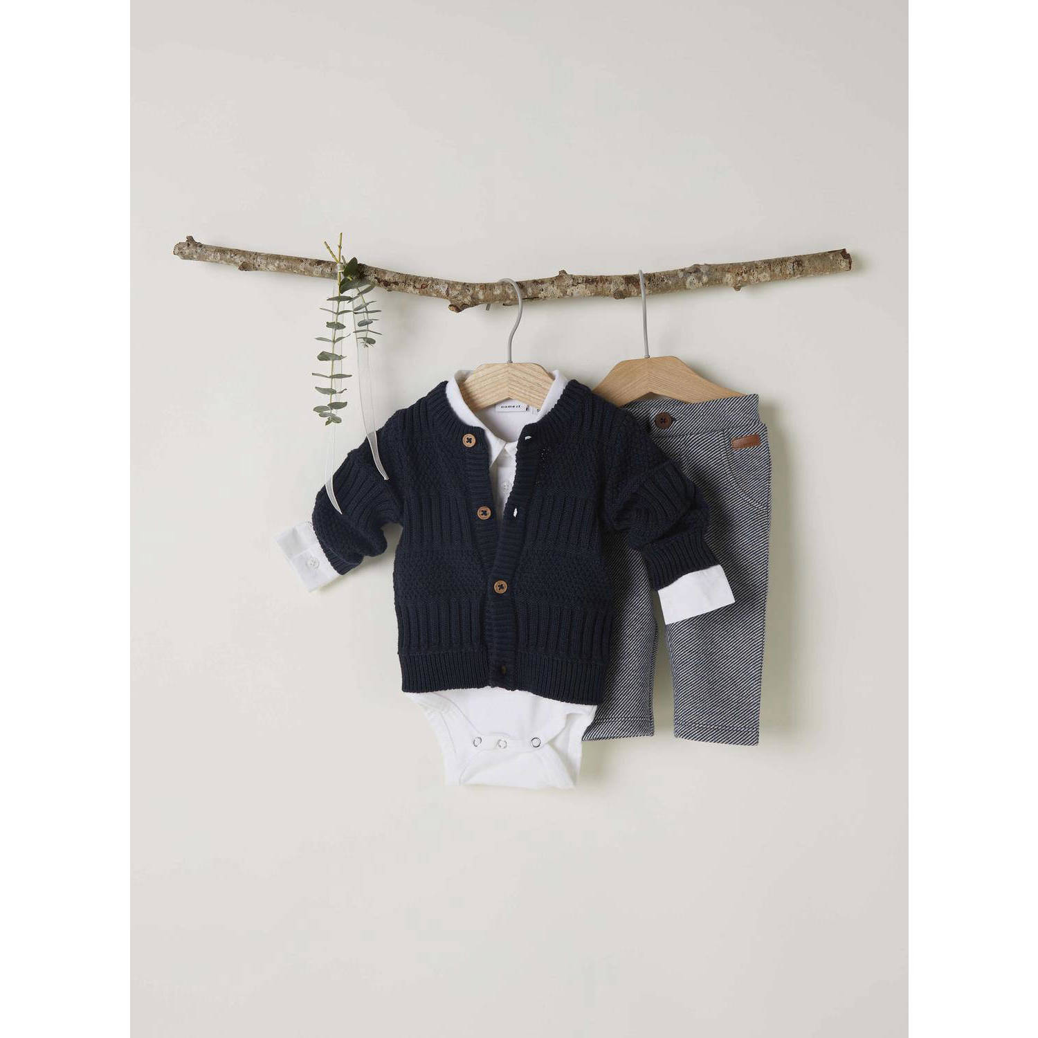 NAME IT BABY vest donkerblauw