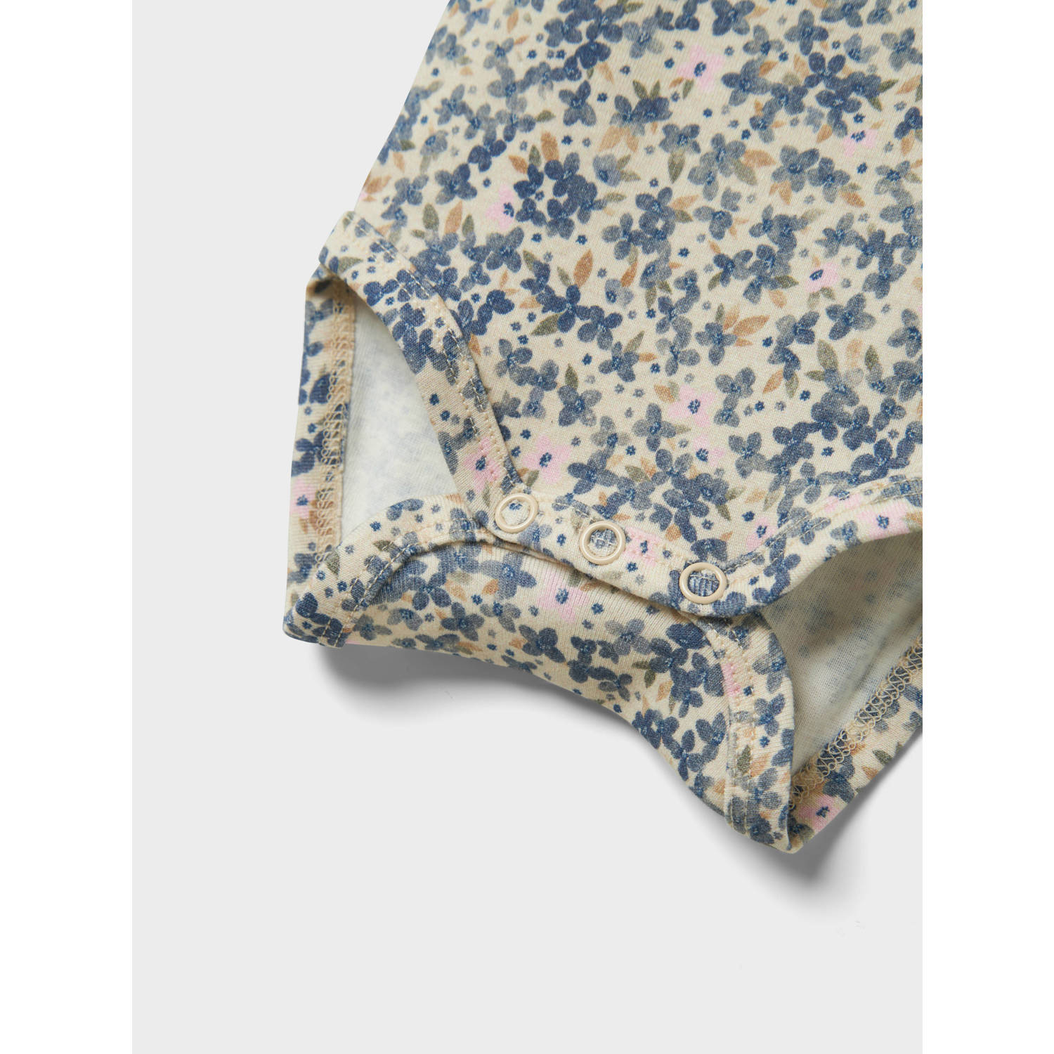 NAME IT BABY romper NBFNINNE ecru roze paars