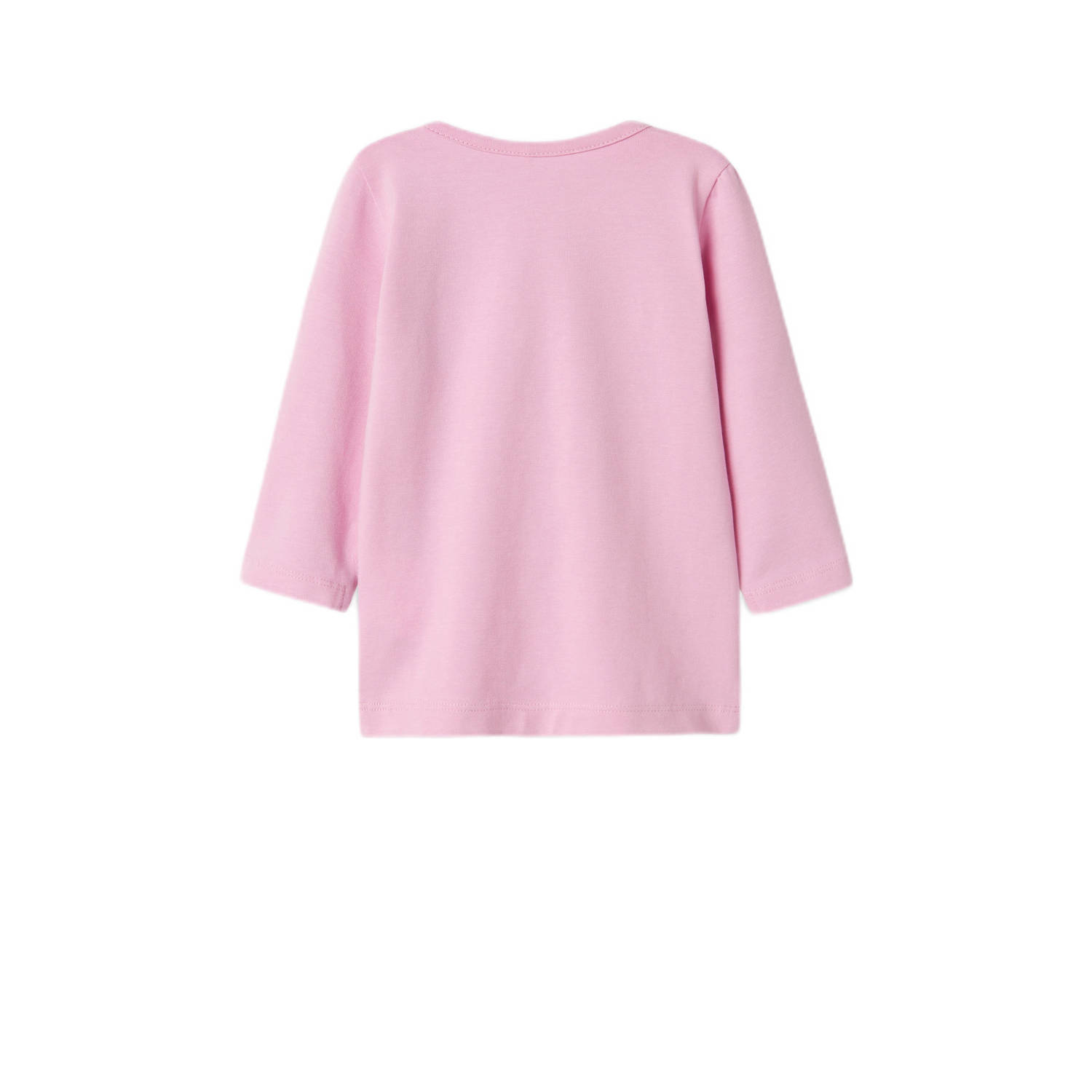 NAME IT BABY longsleeve NBFNABIA met printopdruk en patches roze