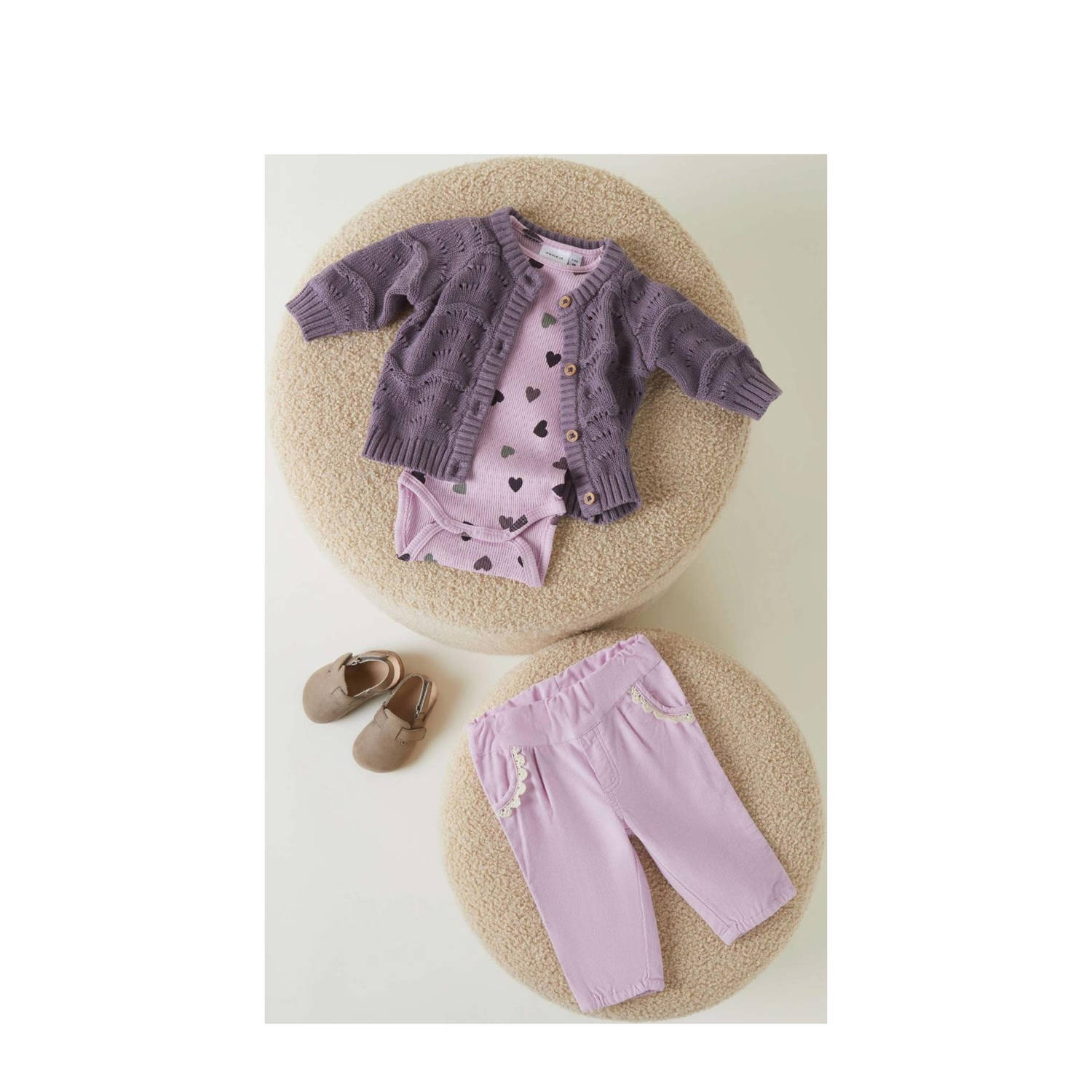 NAME IT BABY vest paars