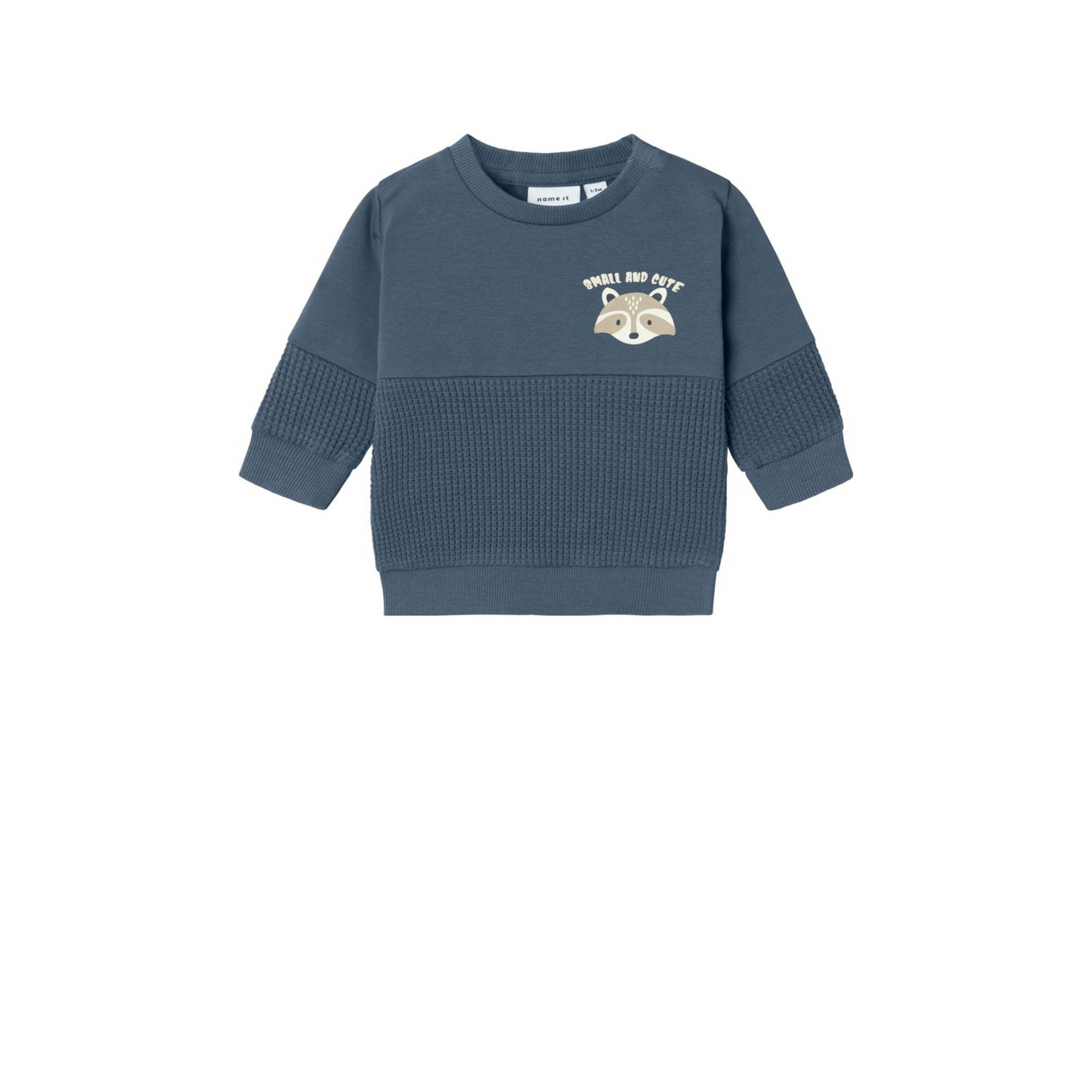 NAME IT BABY sweater grijsblauw